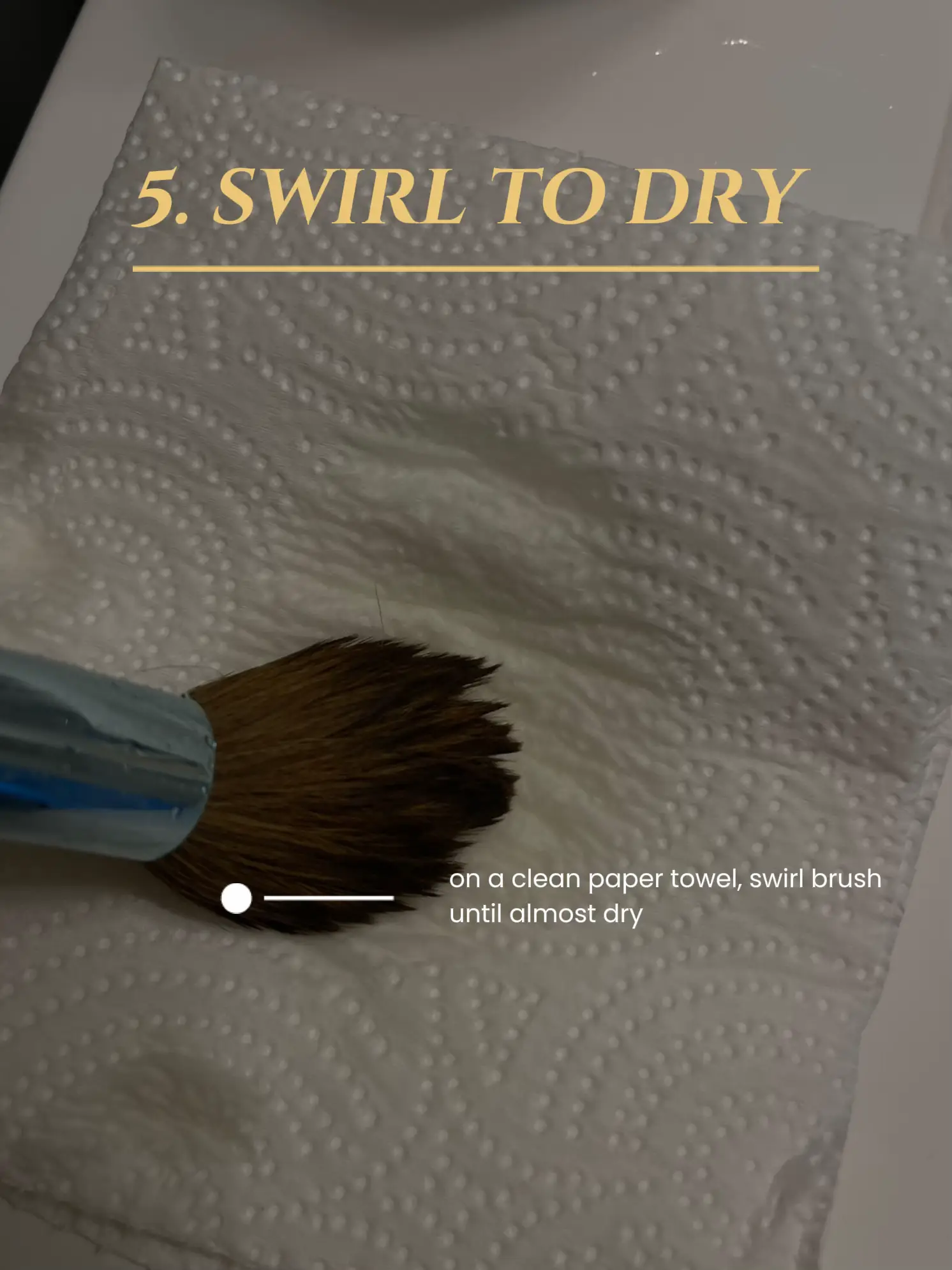 Swirl your makeup brushes in a DIY mixture of dish soap and olive oil for a  like-new feel.