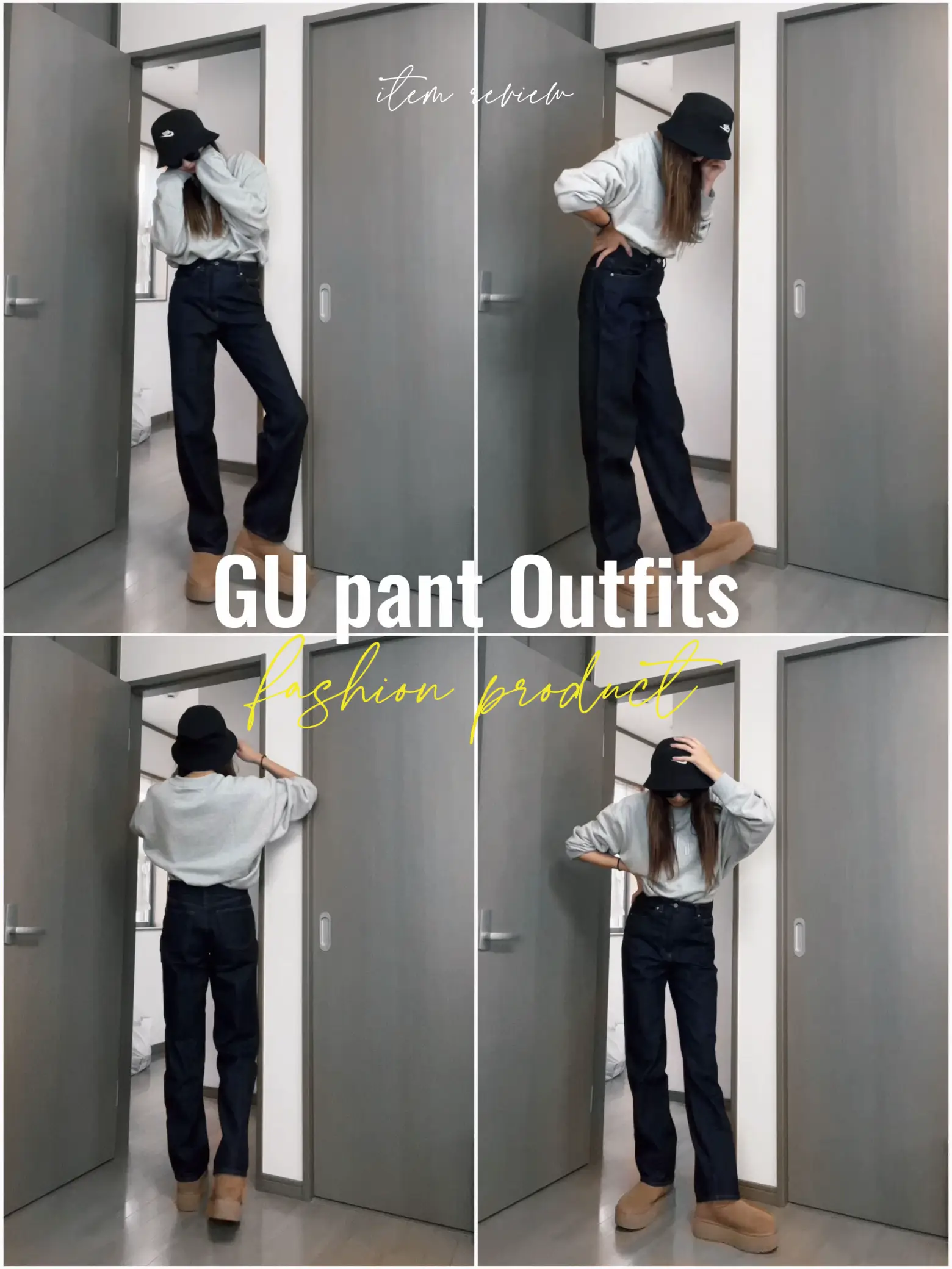 GU】ハイライズストレートジーンズ👖 | 𝐄𝐫𝐢𝐤𝐚🖤が投稿した