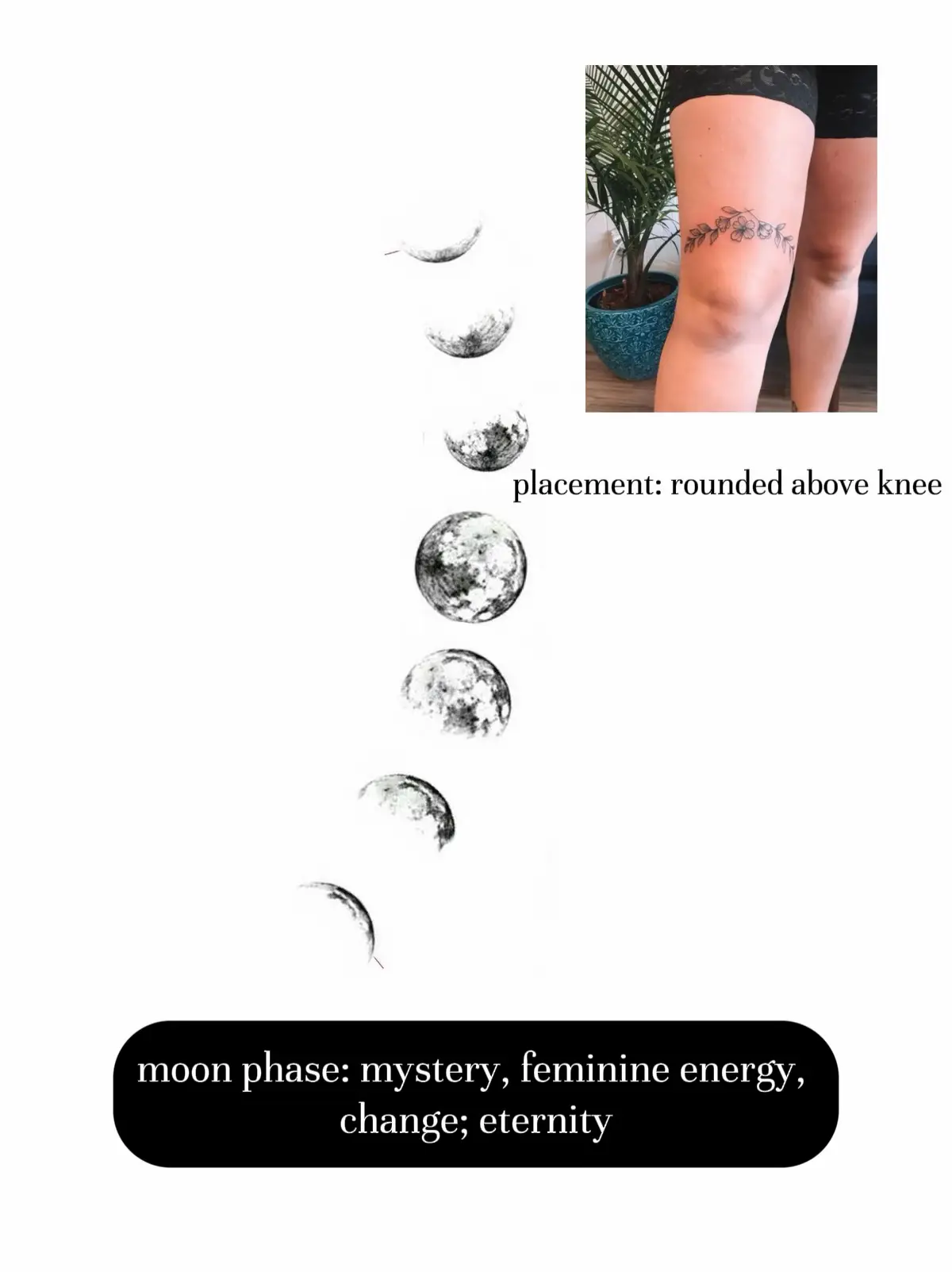 Decor, Pinterest, Moon Phases, Moon Cycle Tattoo and Cycling Tattoo
