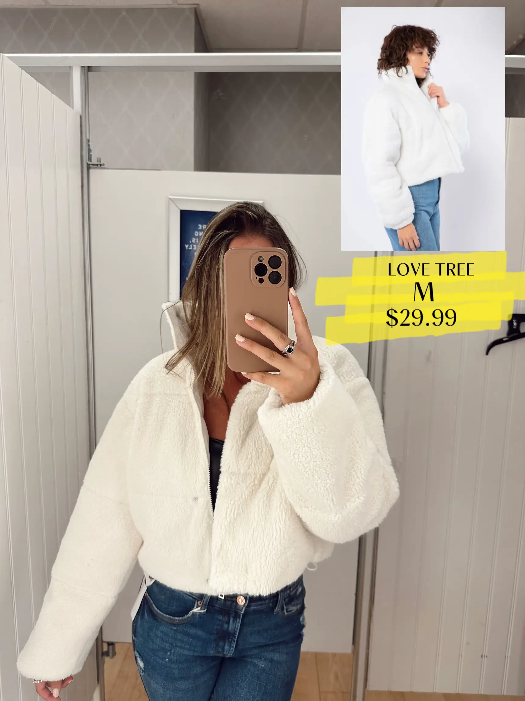 Love tree hot sale fuzzy jacket