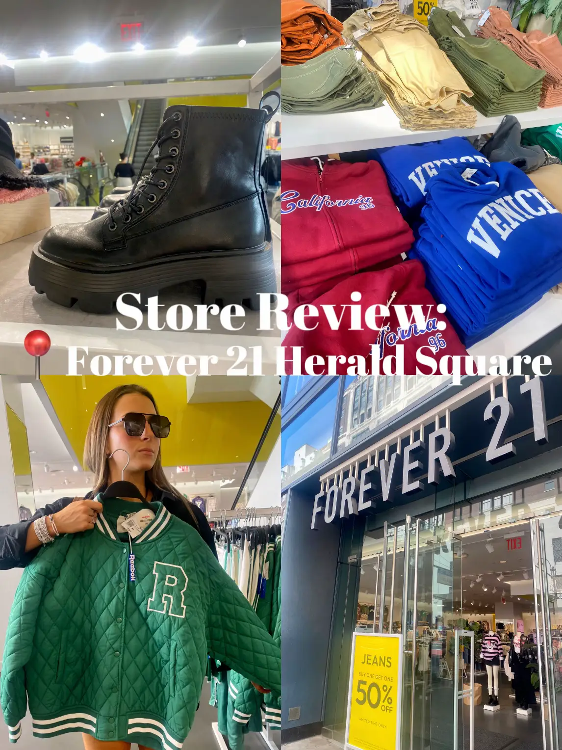 Find Forever 21 on 34th Street in New York City.
