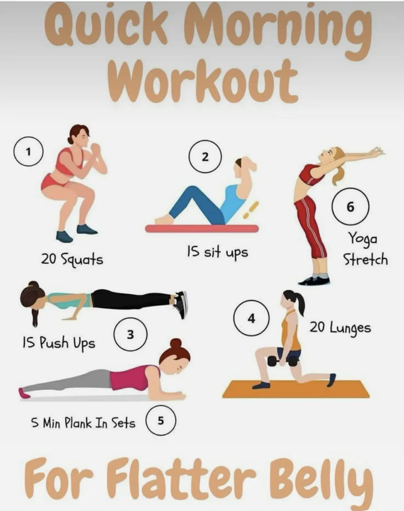 Quick and Easy Morning Workout  Easy morning workout, Workout for