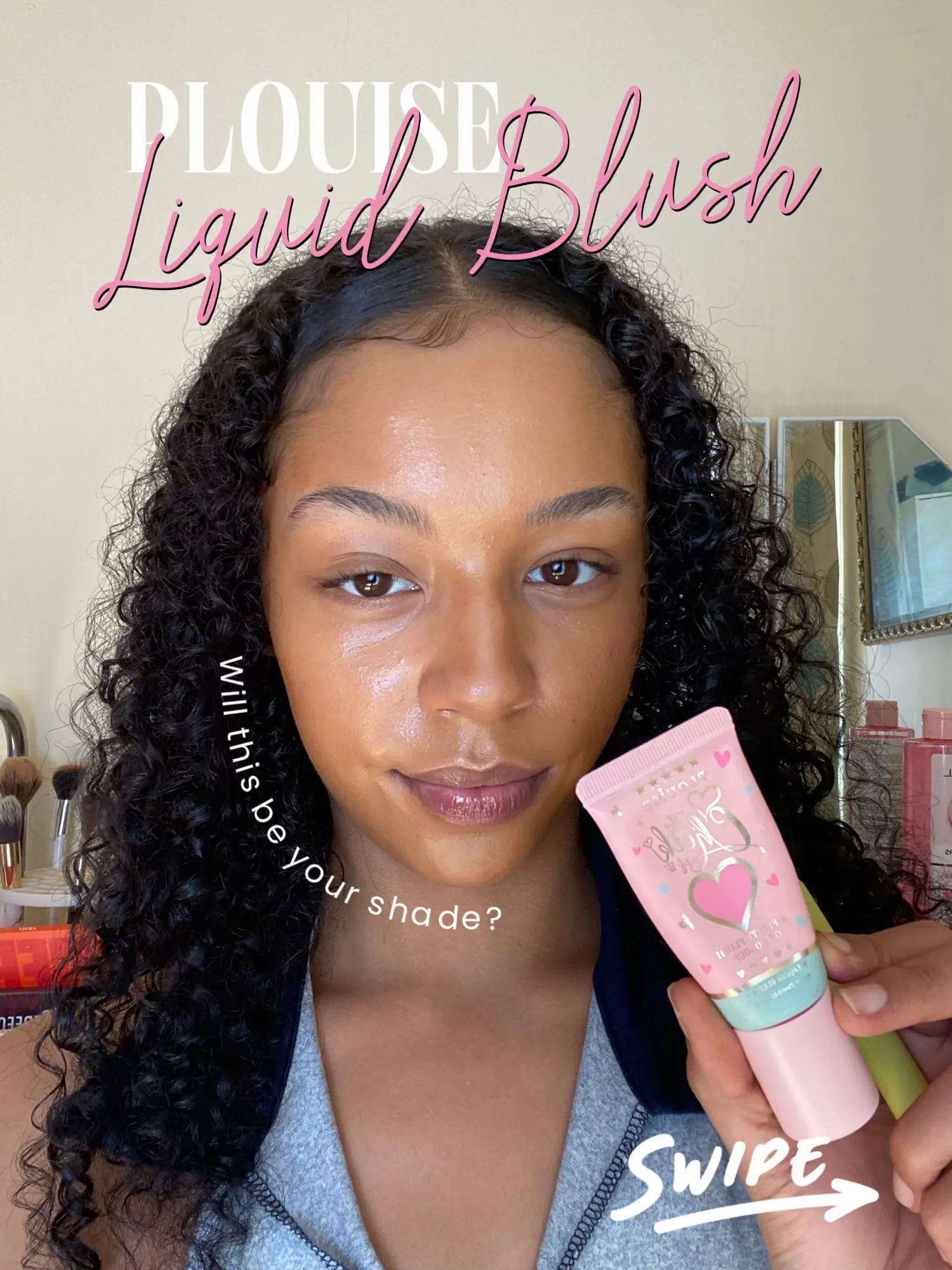 test the NEW legally lavendar shade of the plouise cheek of it liquid