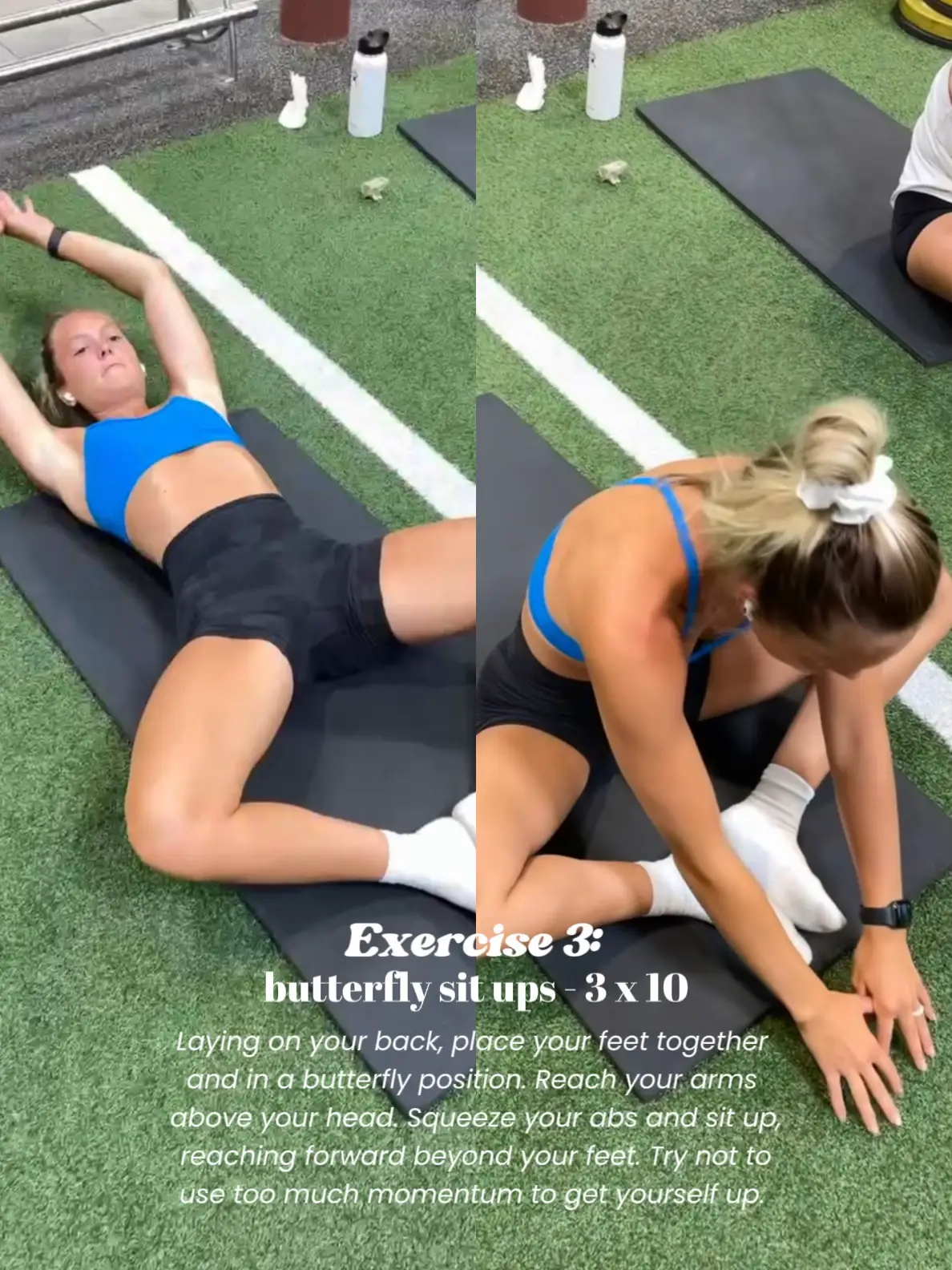 Butterfly sit ups online exercise