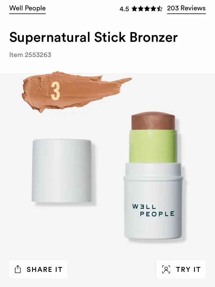 Supernatural Cream Bronzer Stick