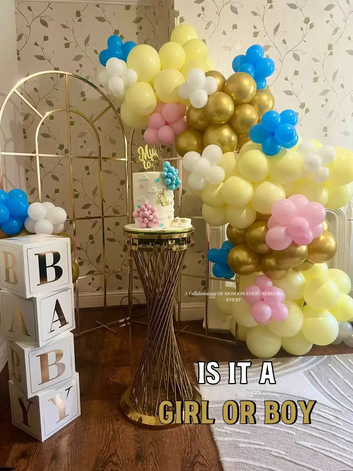 Golf Gender Reveal Party Decoration Blue Pink Golf Gender Reveal Balloon  Arch He or She What Will Baby Be Gender Reveal Backdrop Banner Golf Club