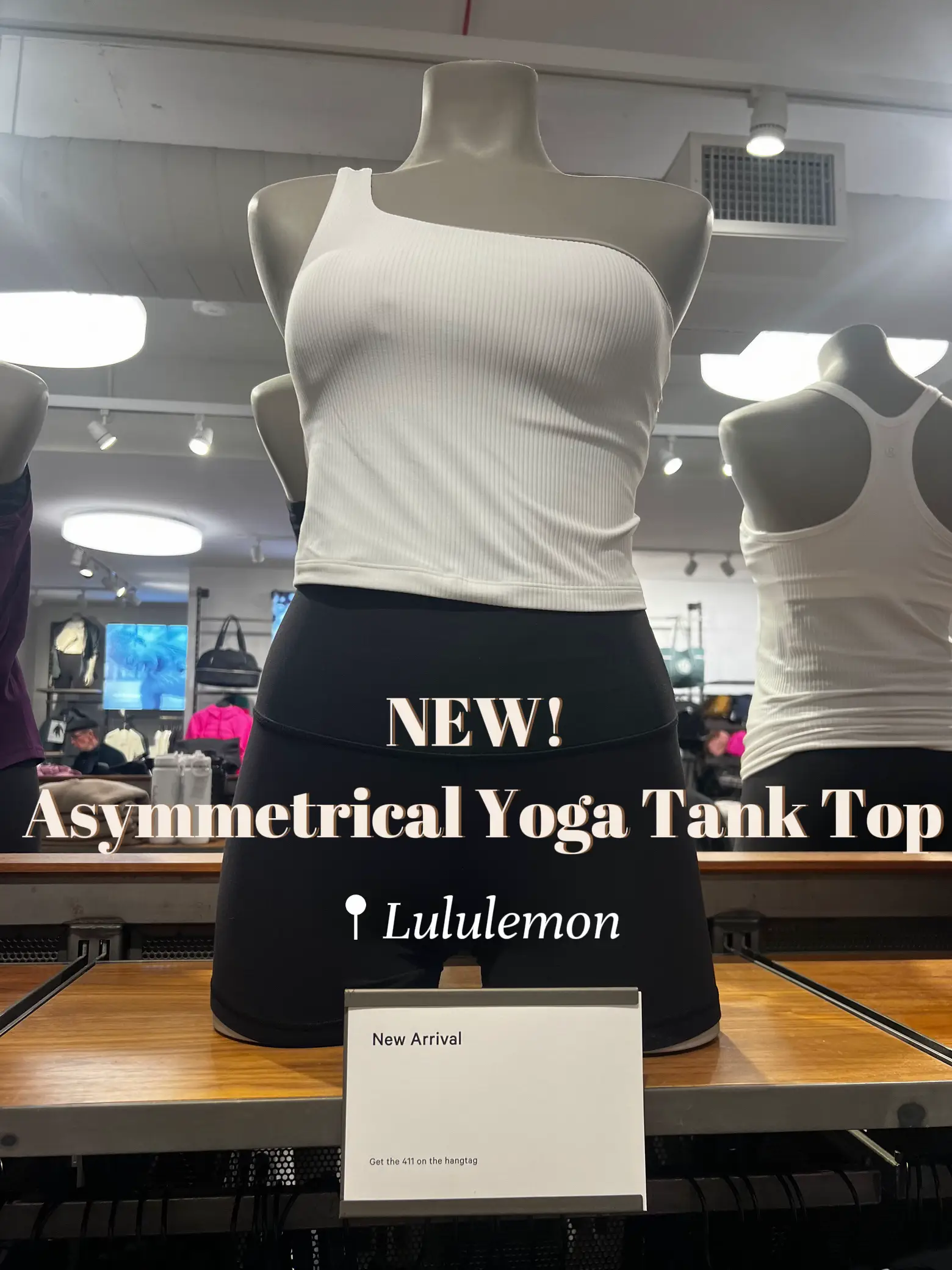 Lululemon athletica Ribbed Nulu Asymmetrical Yoga Tank Top