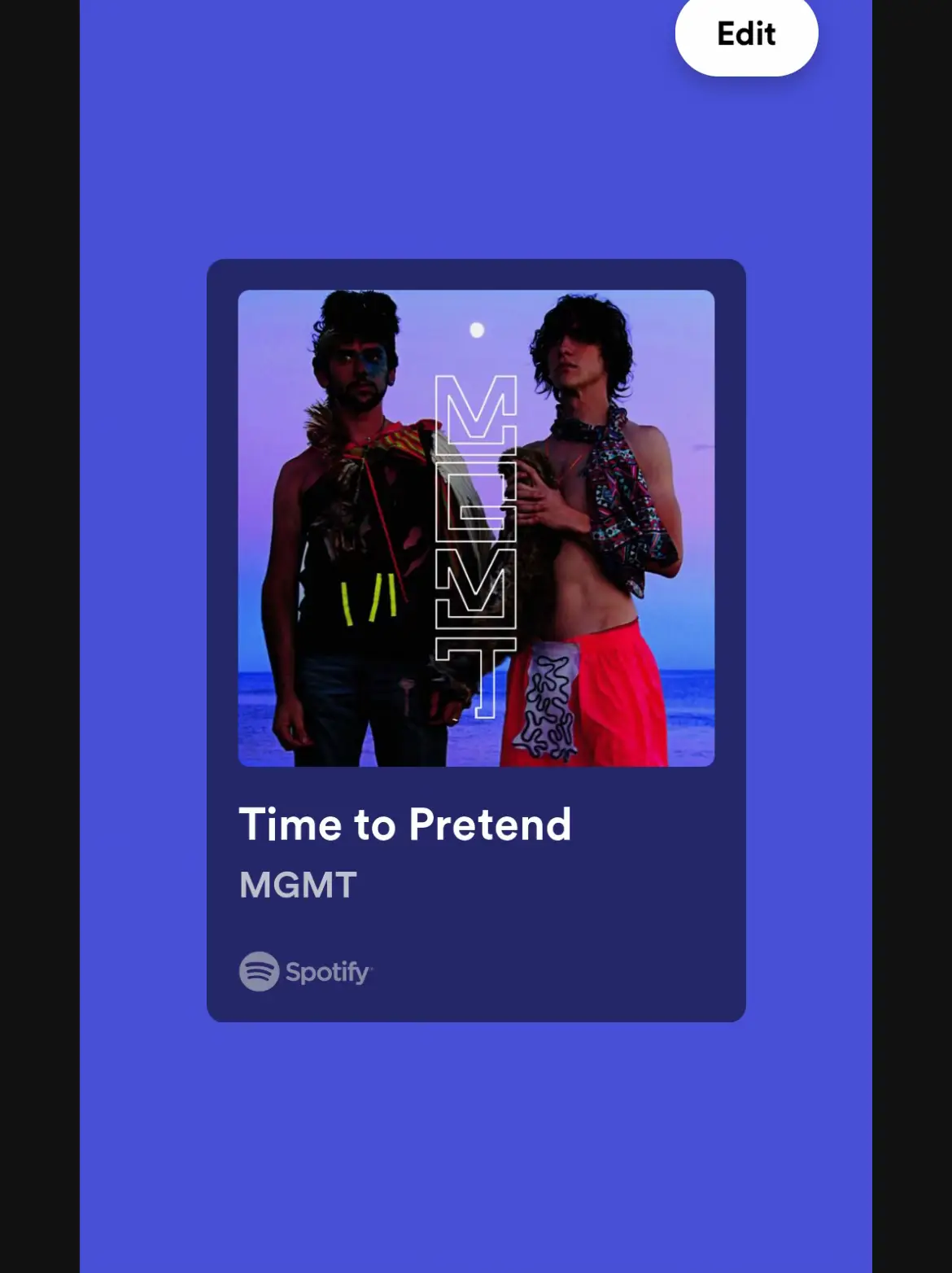  A Spotify ad for MGMT.