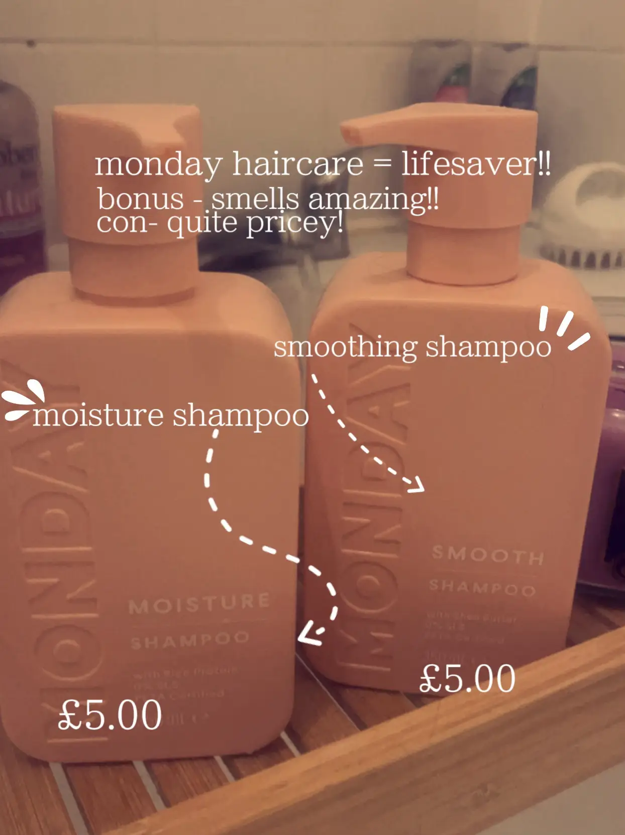 MONDAY Moisture Shampoo + Conditioner Set, 30oz Each