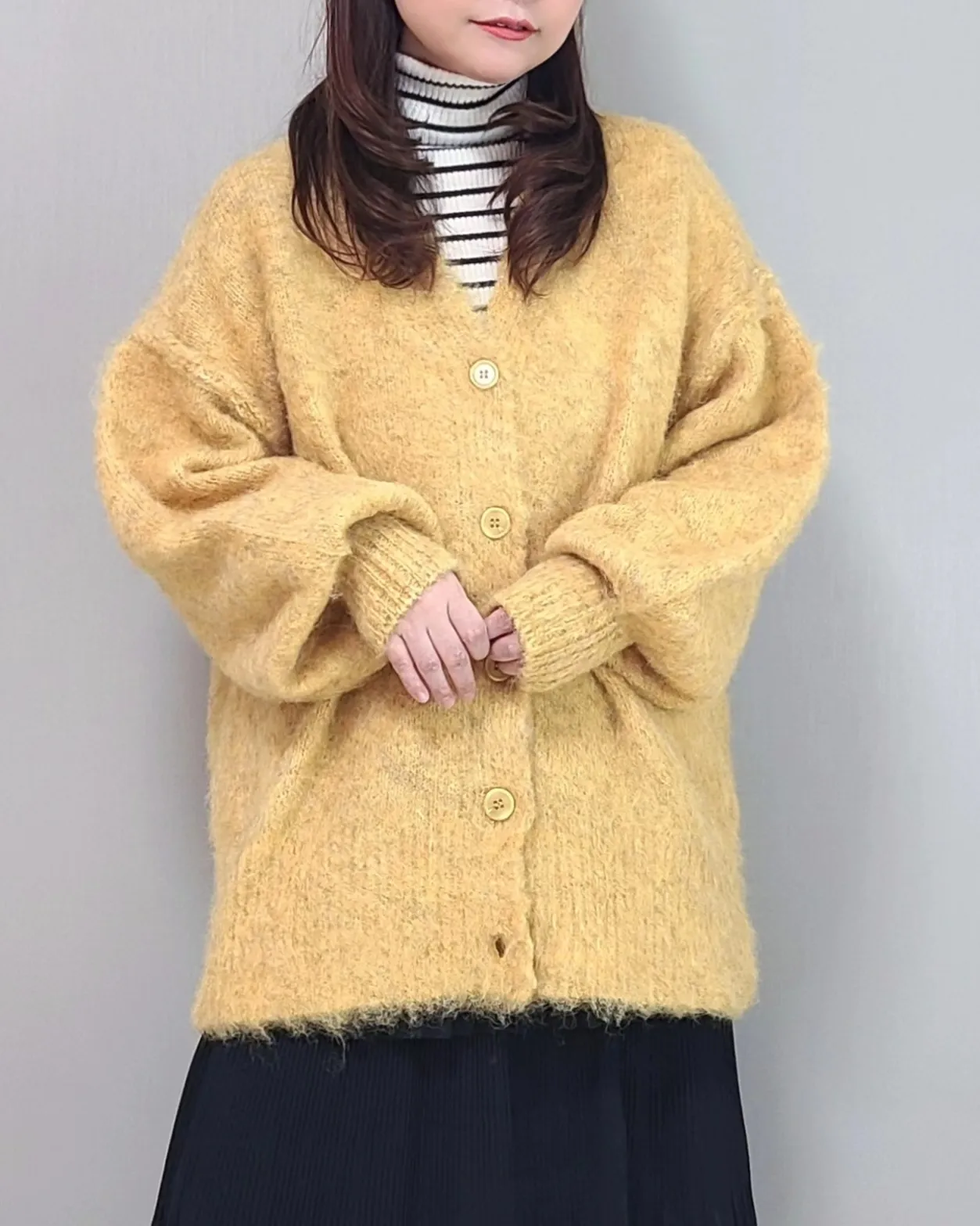 Yellow on sale shaggy cardigan