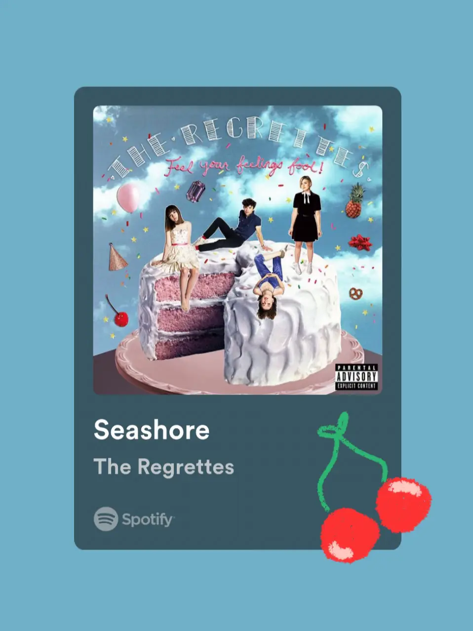  A Spotify ad for the album The Regrettes by the Seashore.