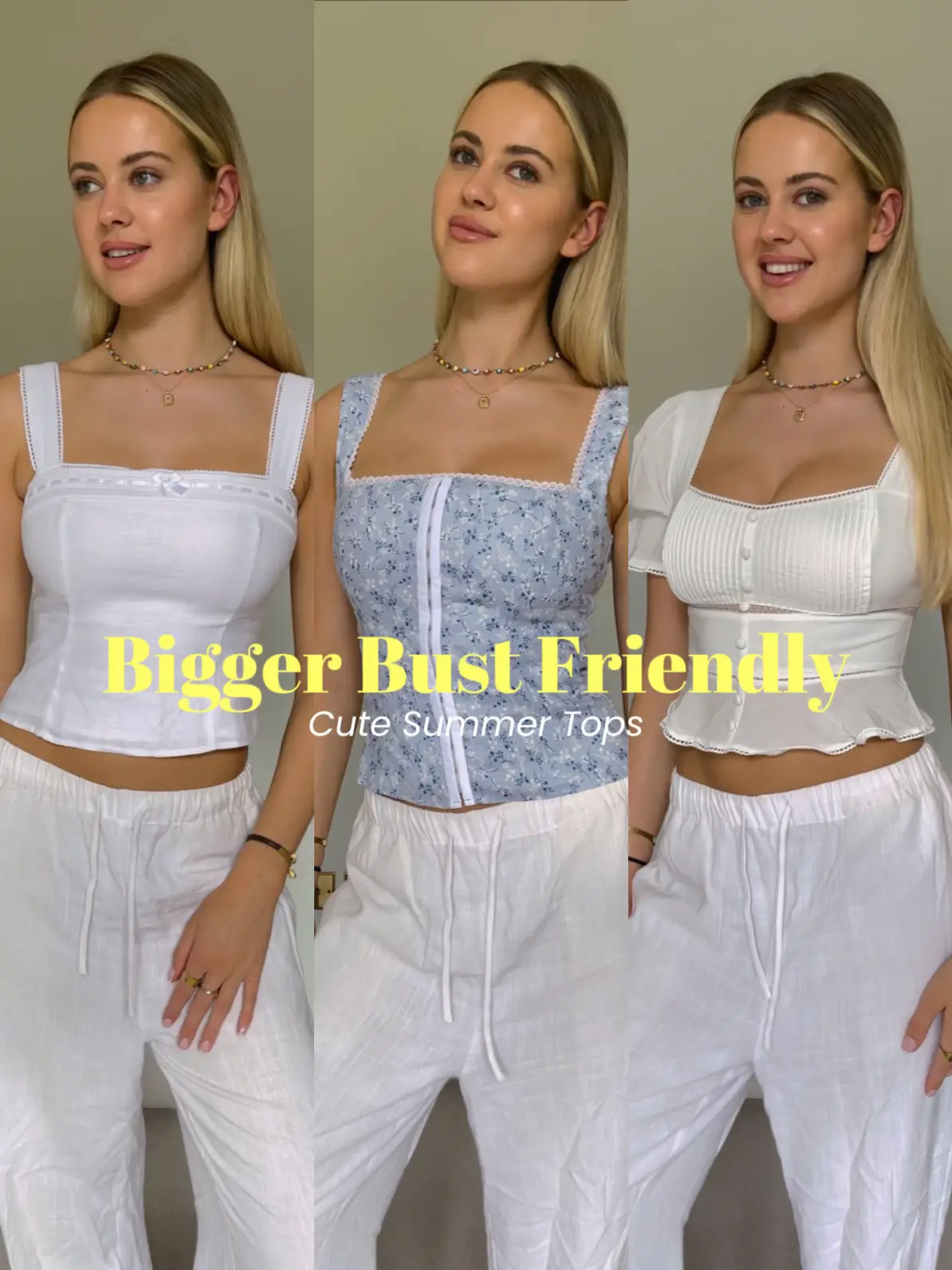 Here are my favourite 'Bigger Bust Friendly' tops🩵