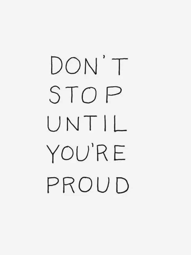 Alo Yoga - “Don't stop until you're proud.” - Unknown
