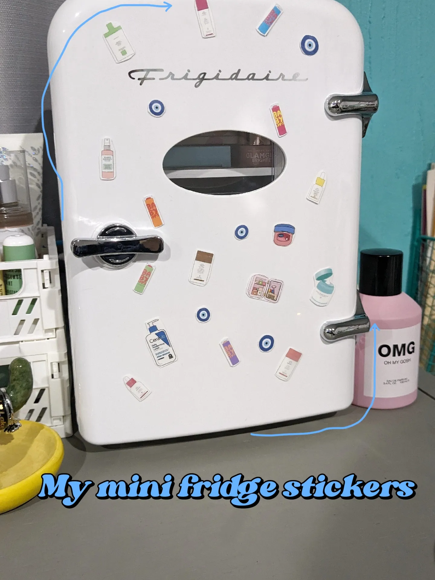 Mini cheap fridge decal