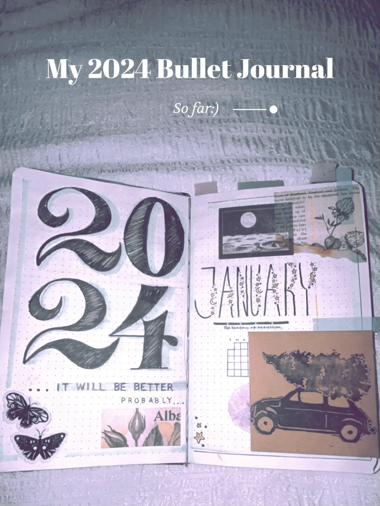 Minimalist 2024 Yearly Setup  Digital Bullet Journal Theme