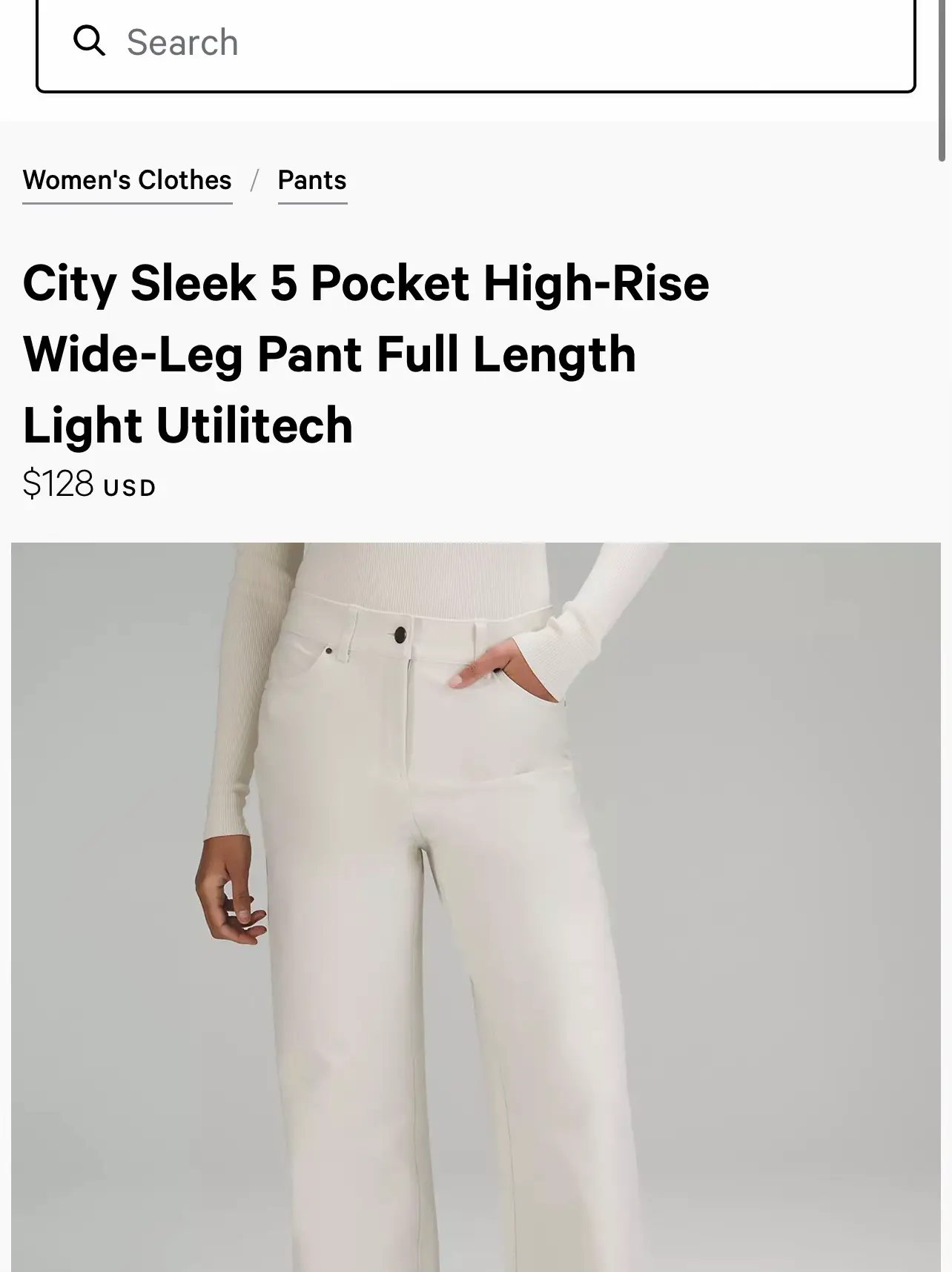 City Sleek 5 Pocket High-Rise Wide-Leg Pant *Light Utilitech size 24 :  r/lululemon