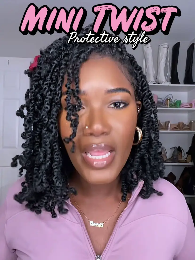 HOW TO do MINI TWISTS on natural hair! #protectivestyles