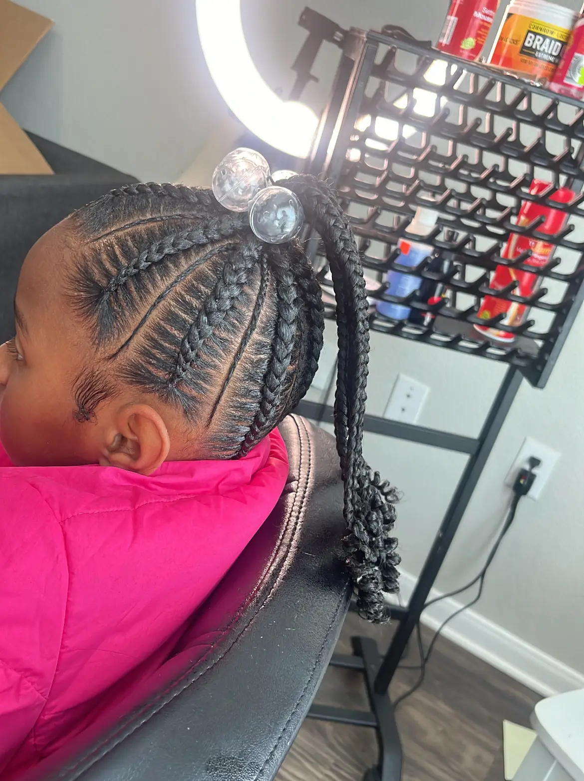 MOHAWK feed in braids #feedinbraids #protectivestyles #stitchbraids  #updohairstyles 