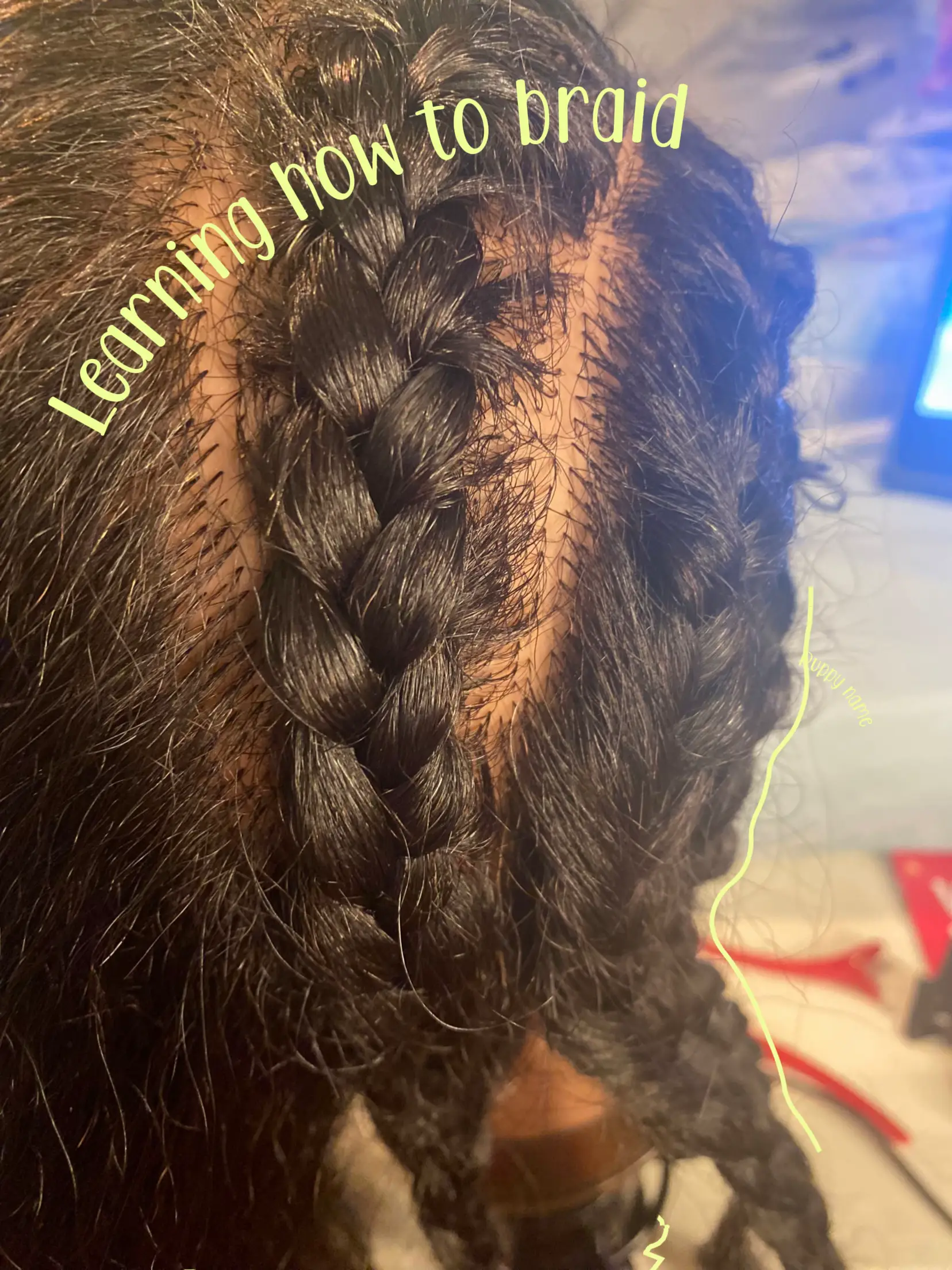 Learning how to braid, Gallery posted by Yto Vlogzzz