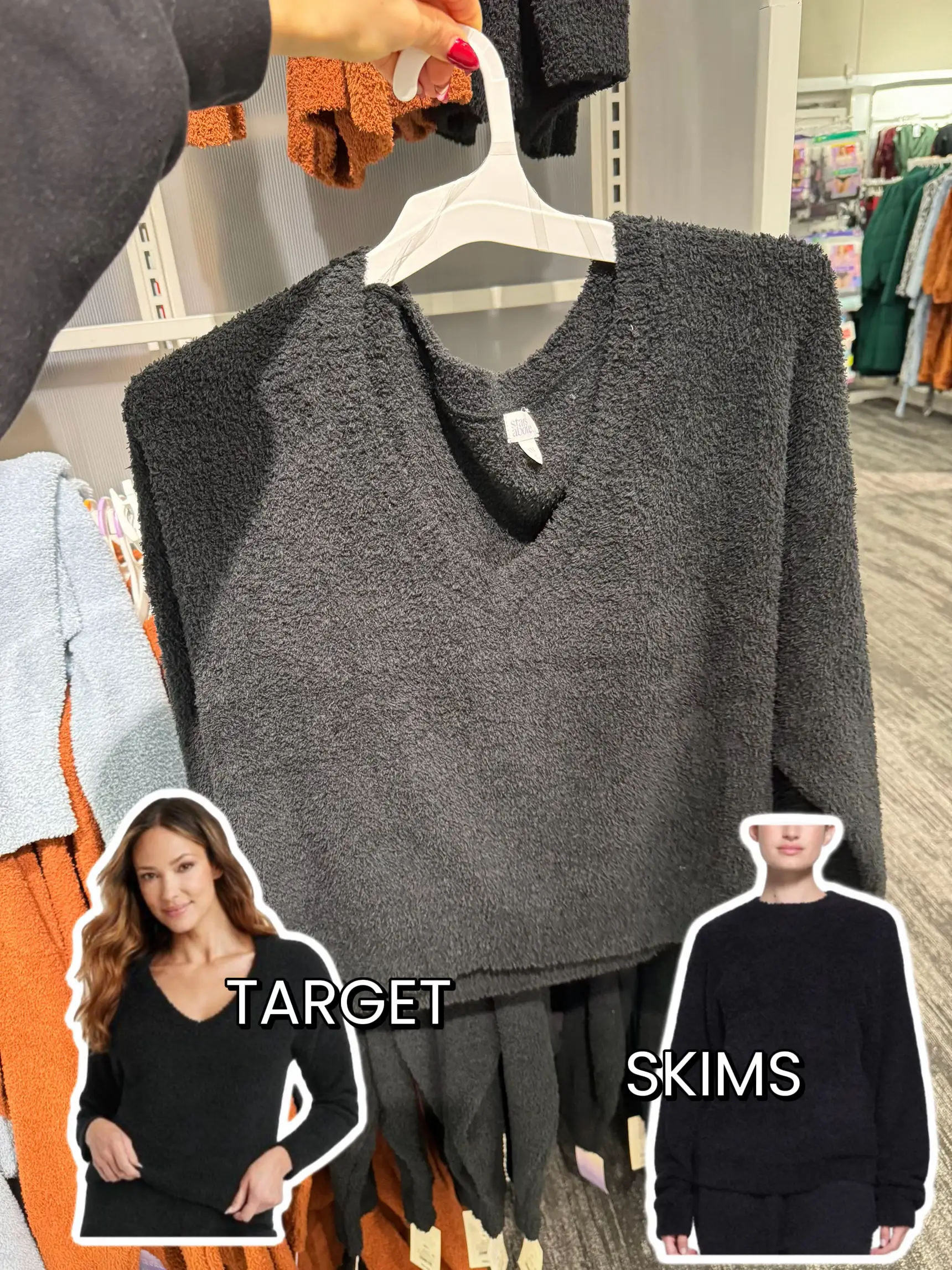 This cozy sweater lounge set looks a lot like SKIMS, but it's from Target  and much more affordable
