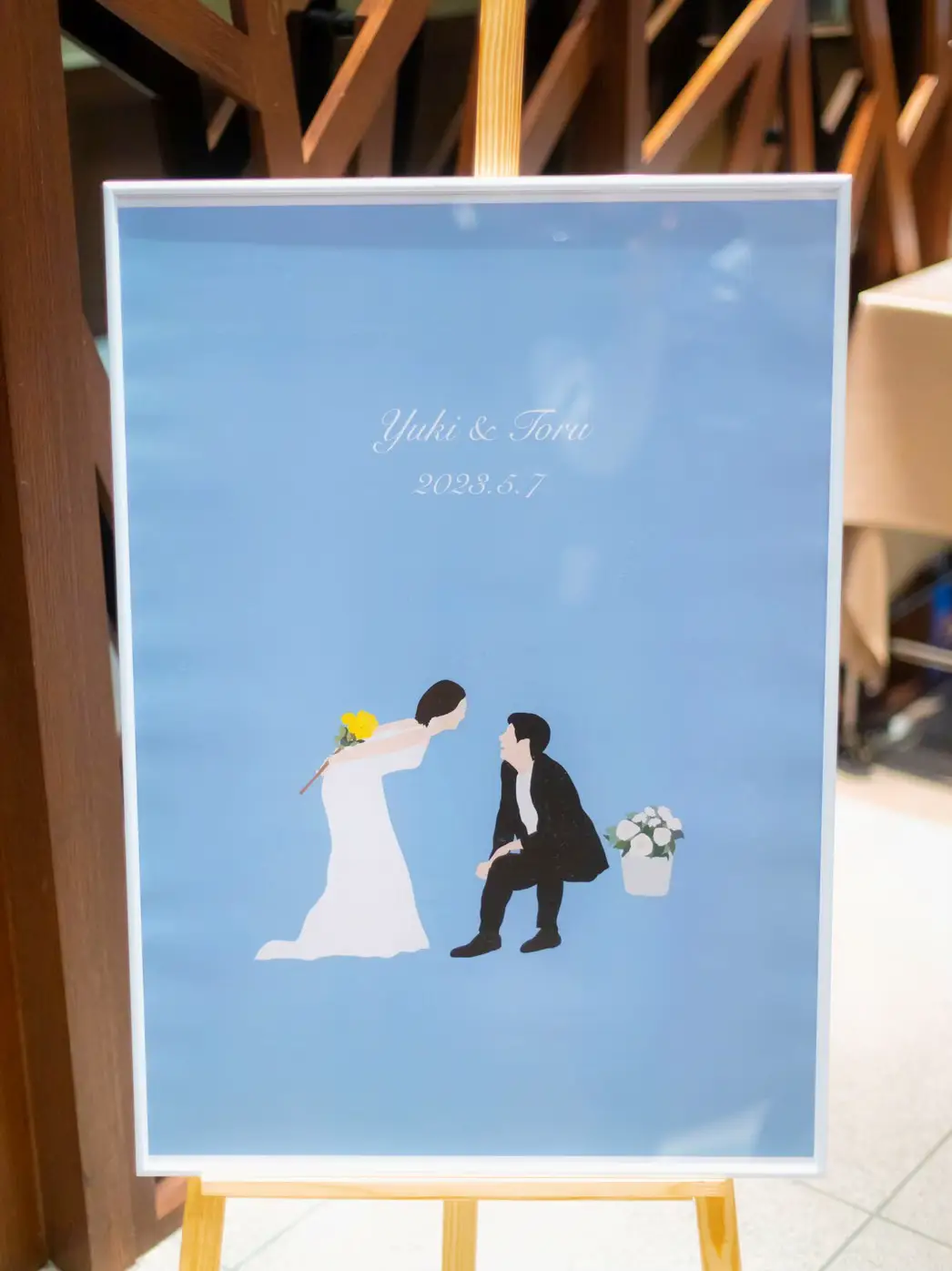 似顔絵オーダー ウェルカムボード 結婚祝い ウェルカムスペース 似顔絵オーダー ウェルカムボード 結婚祝い ウェルカムスペース