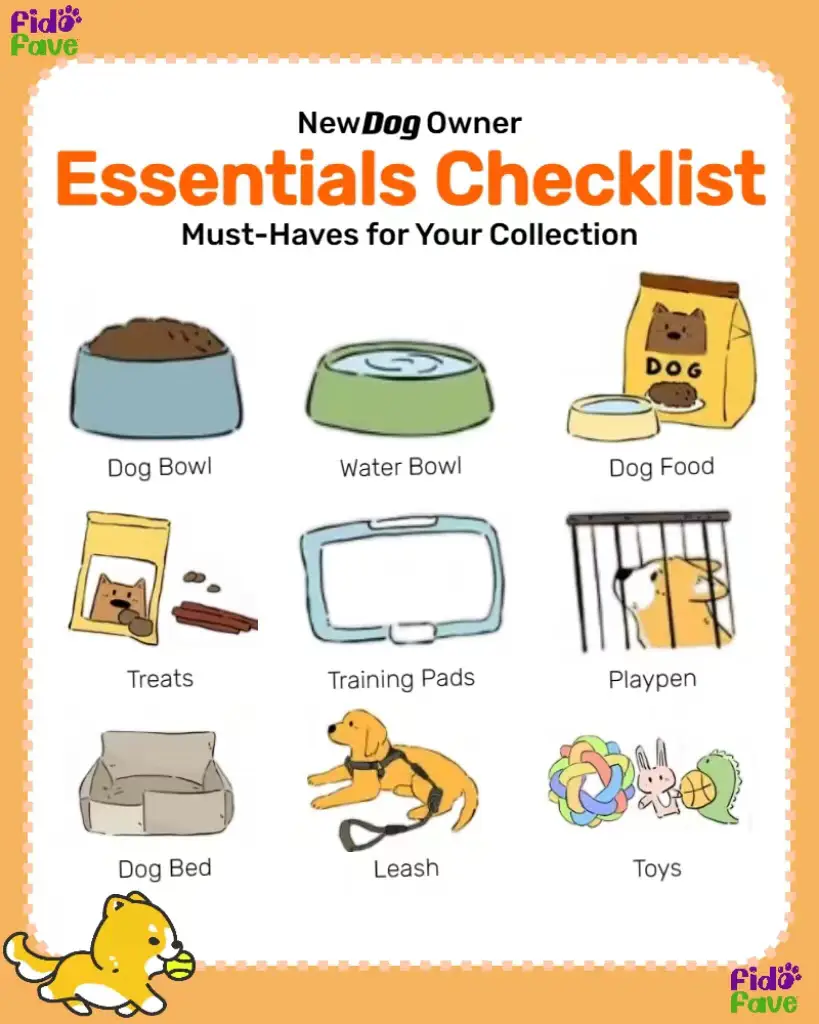 list of essential items for novice dog owners