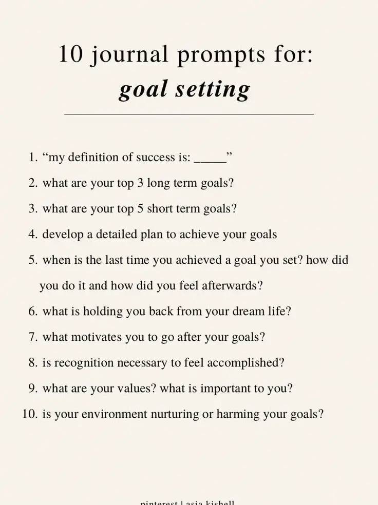 10 prompts for goal setting 🍋 | Gallery posted by Lauren | Lemon8