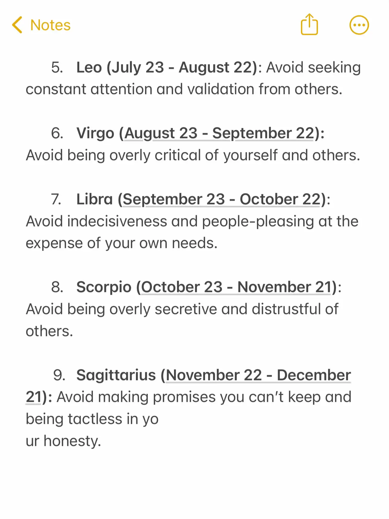 ZODIAC SIGN THINGS TO AVOID Gallery posted by itsruby Lemon8