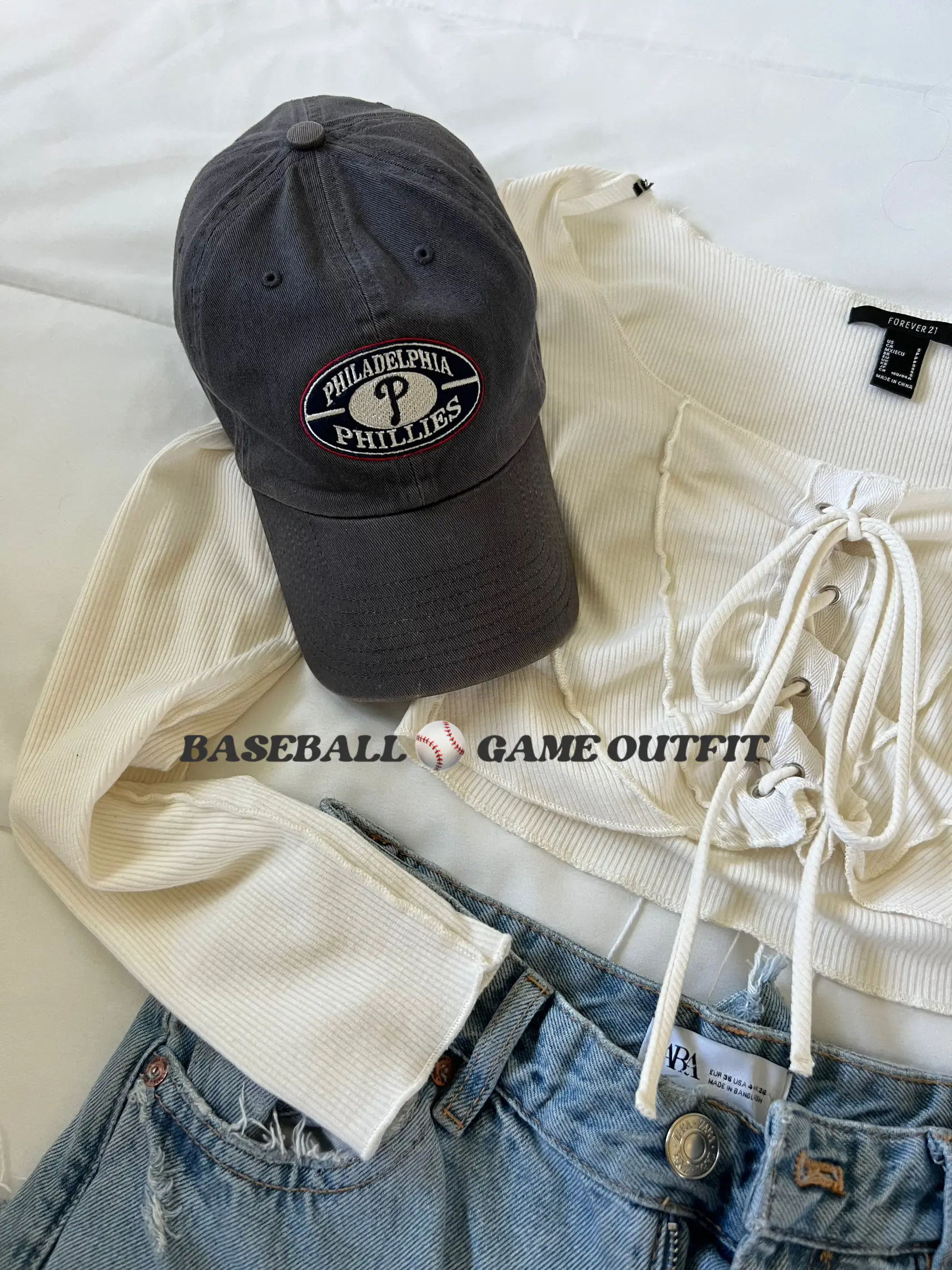 MLB Phillies Game Day Outfit  Gameday outfit, Baseball outfit, Outfits
