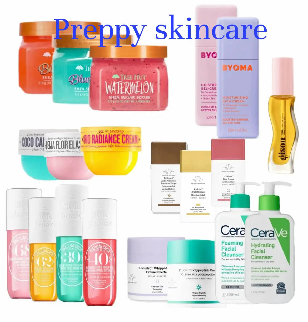 PREPPY SKINCARE THATS AFFORDABLE!😱(follow for more!💗) #preppy