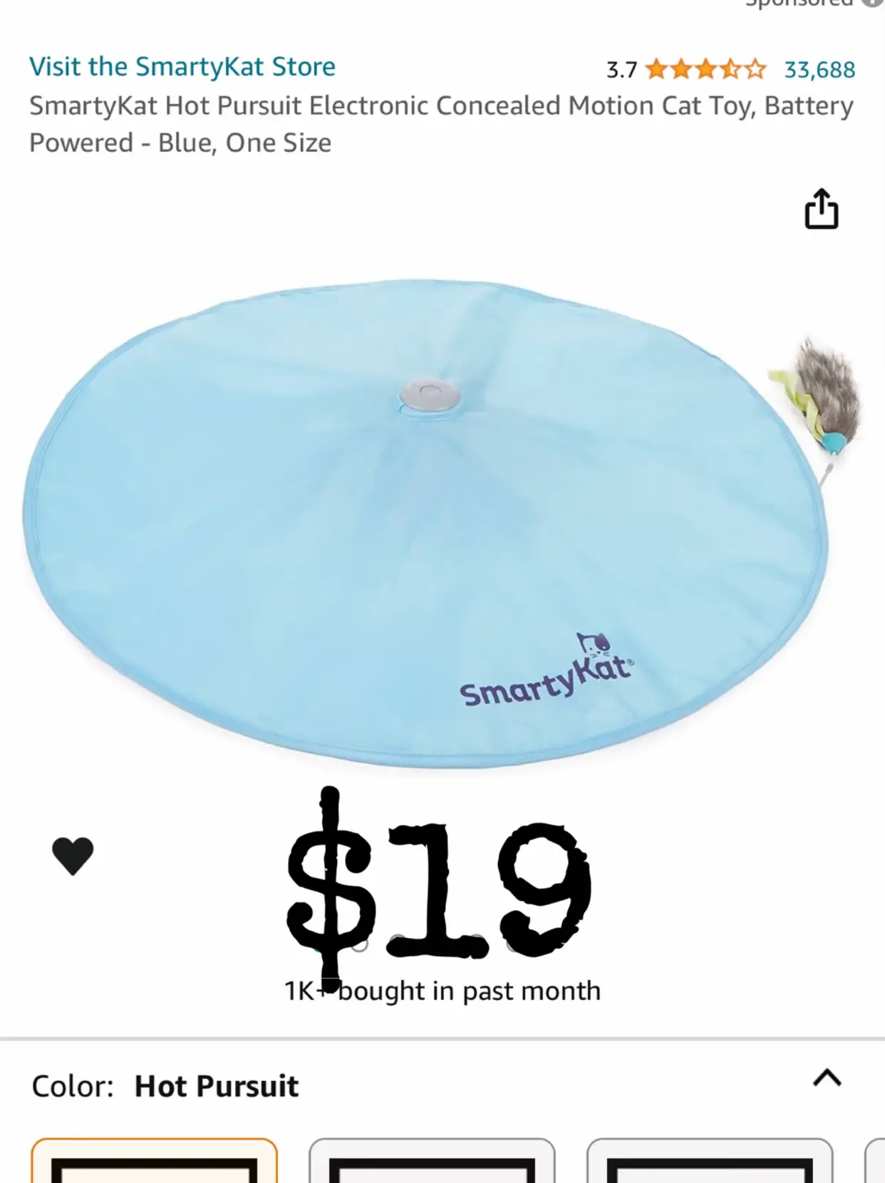 Smartykat hot best sale pursuit petco