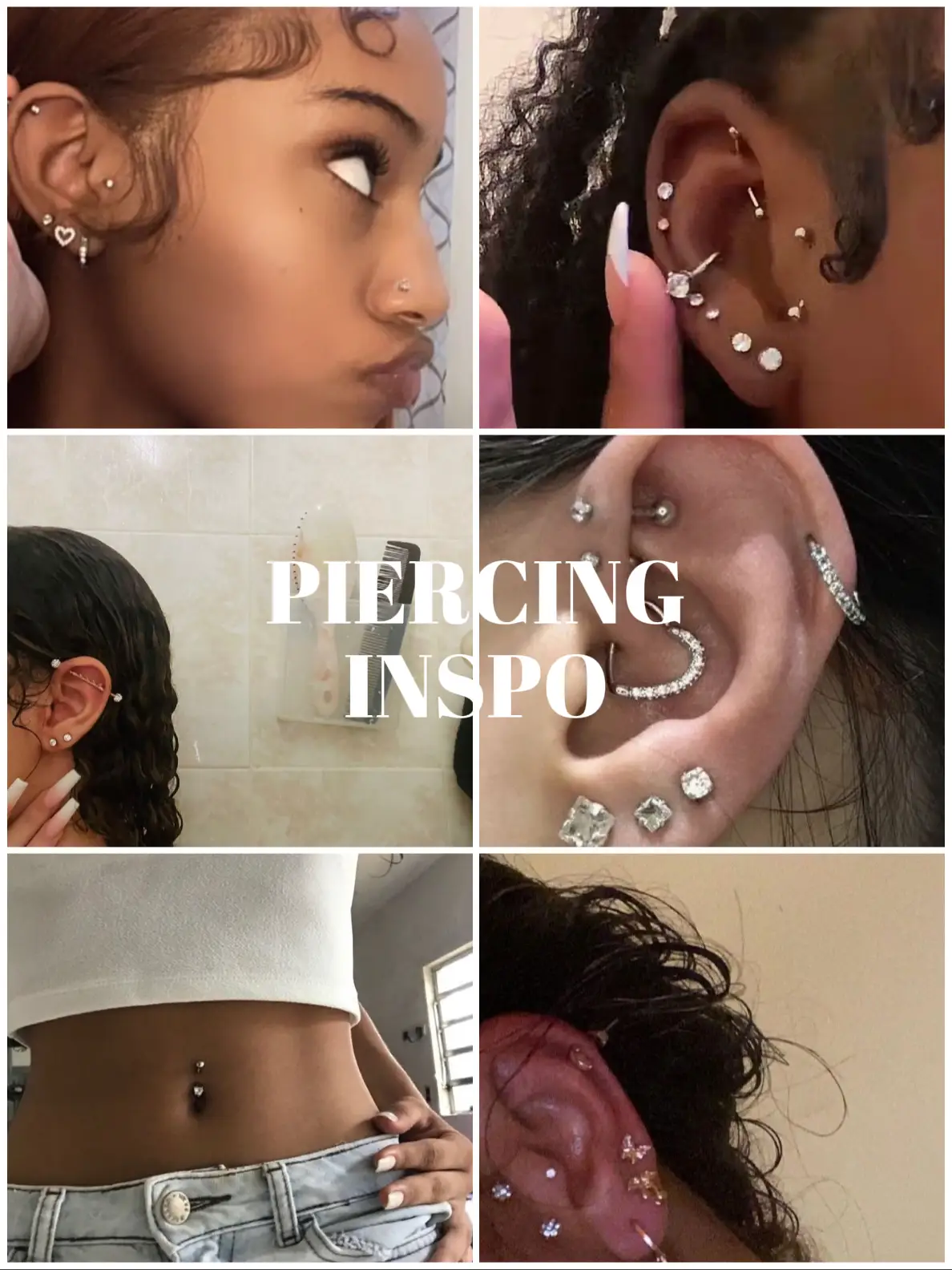 Trendy Cute Ear Piercing Ideas  Cool ear piercings, Pretty ear piercings,  Ear piercings