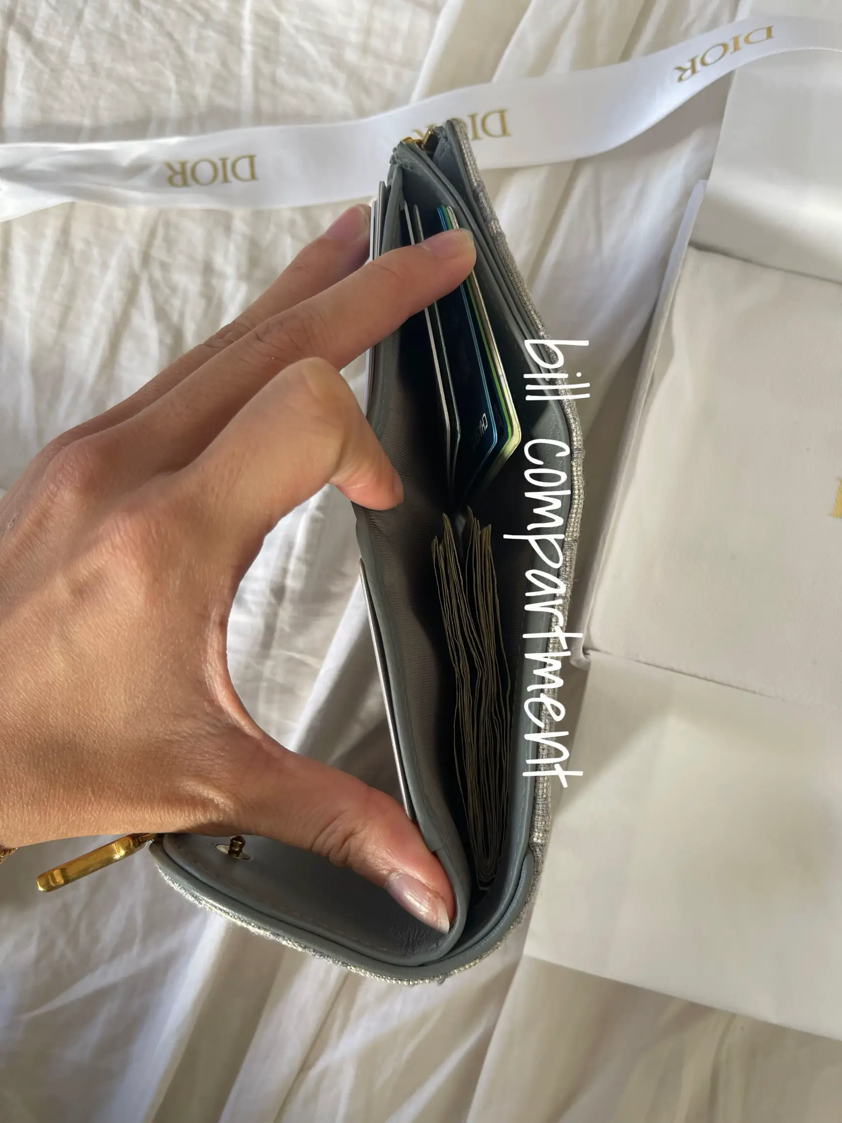 Zipped Long Wallet Black Dior Oblique Jacquard