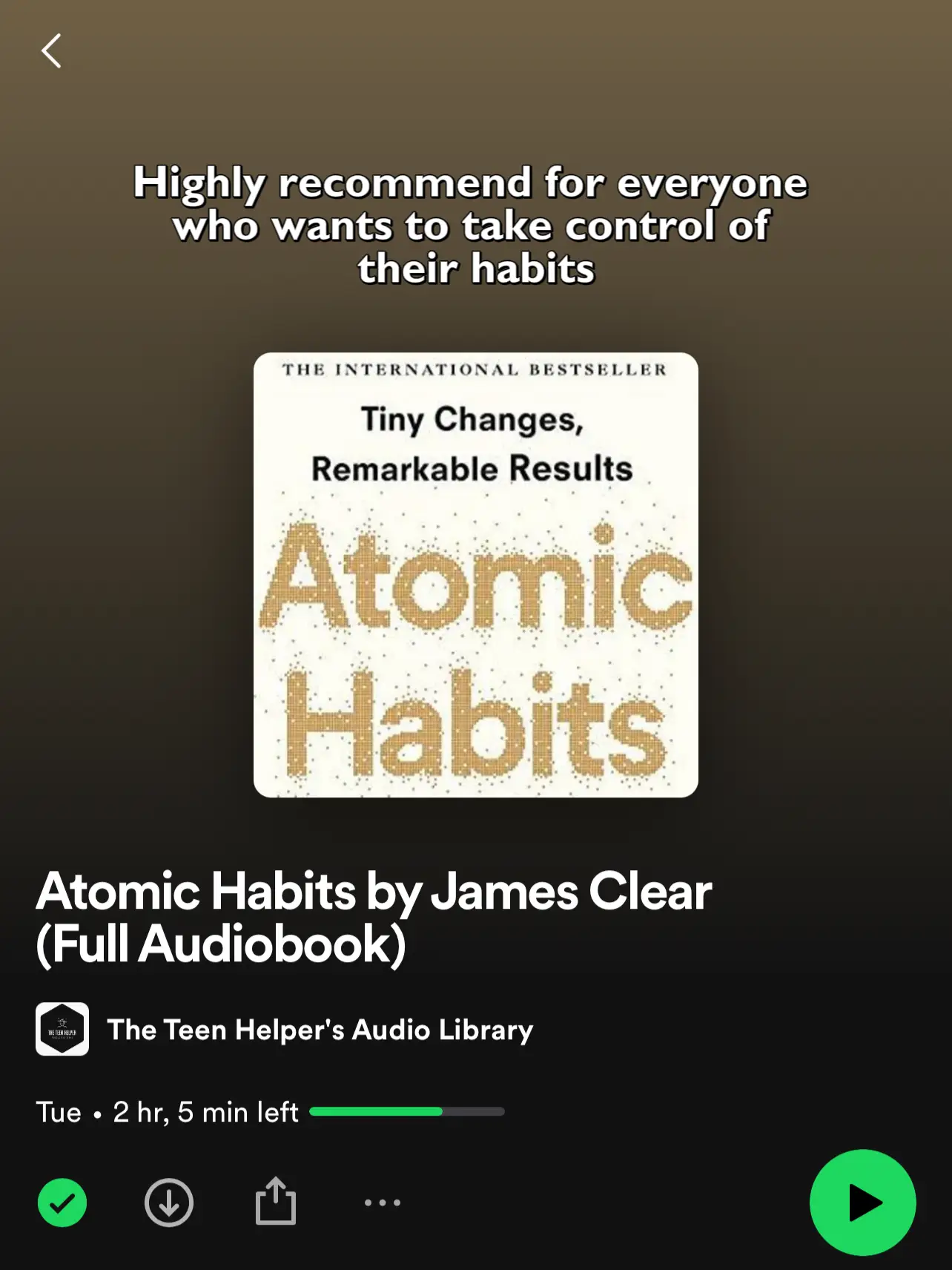 Atomic Habits by James Clear - Audiobook 