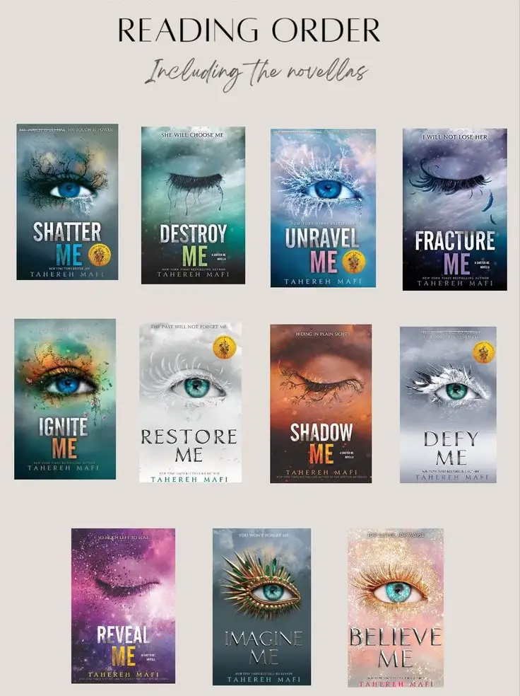 Shatter Me Box Set (Novellas included) by Tahereh Mafi, Hardcover