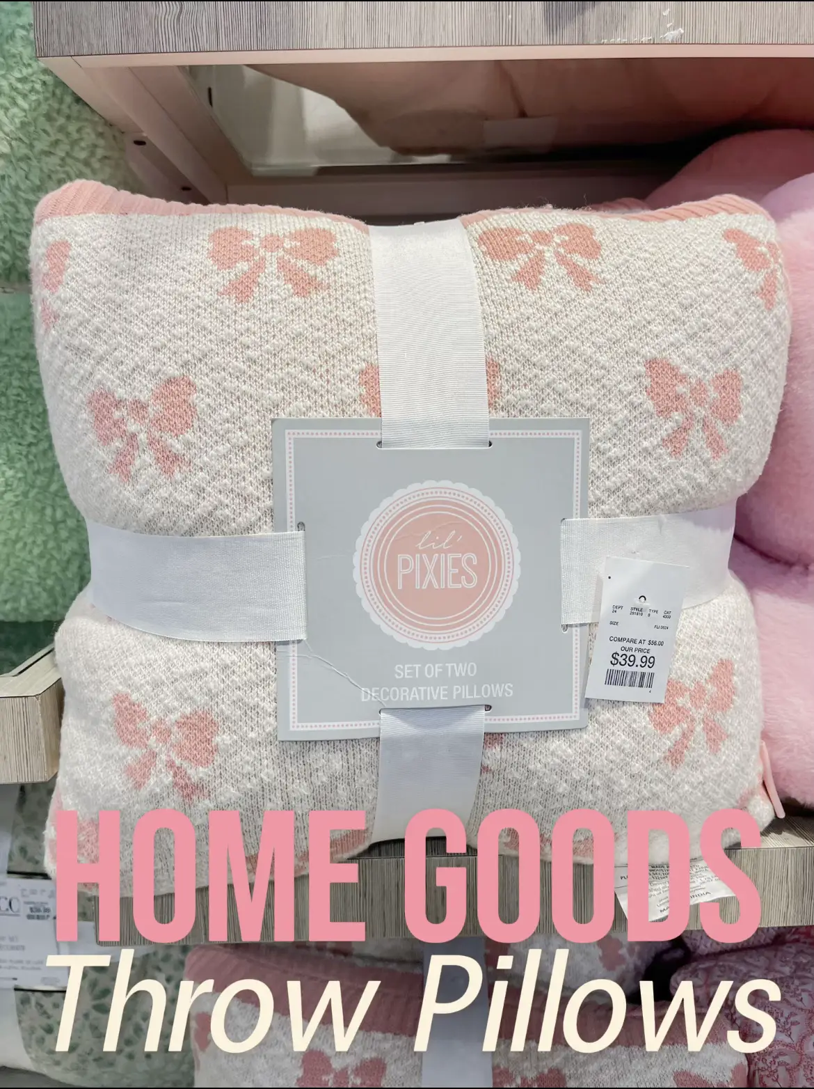 Home goods toss pillows best sale