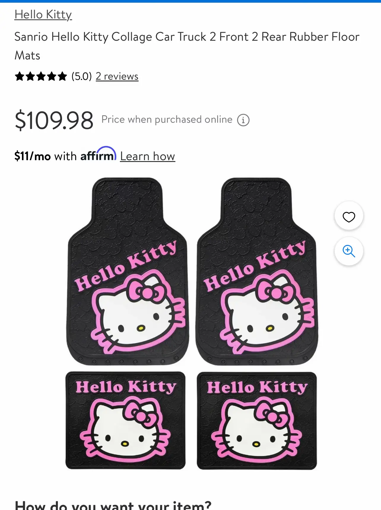 Hello Kitty + Bad Bunny Hearts Premium Sticker – Affirm My Way