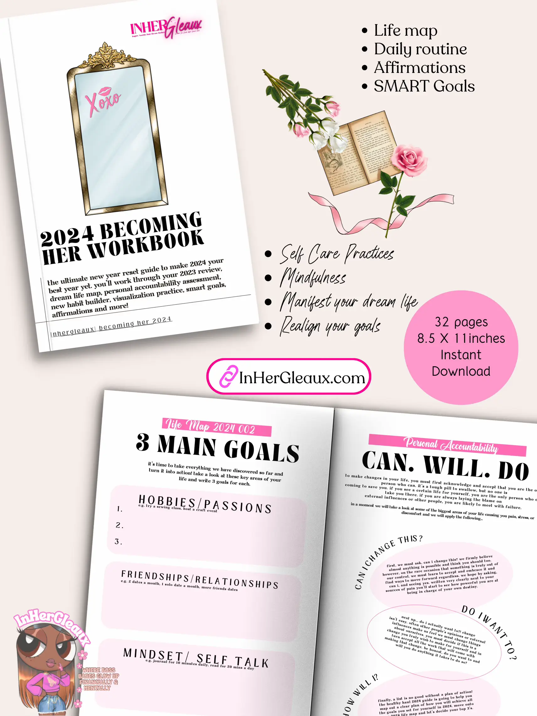 100 Best Vision Board Affirmations 2024 (Free Printable) - The Chic Life