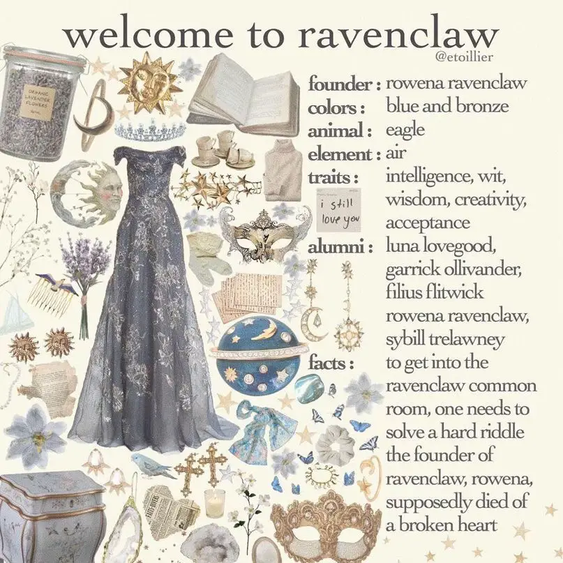 Rowena Ravenclaw  Ravenclaw aesthetic, Ravenclaw, Harry potter ravenclaw