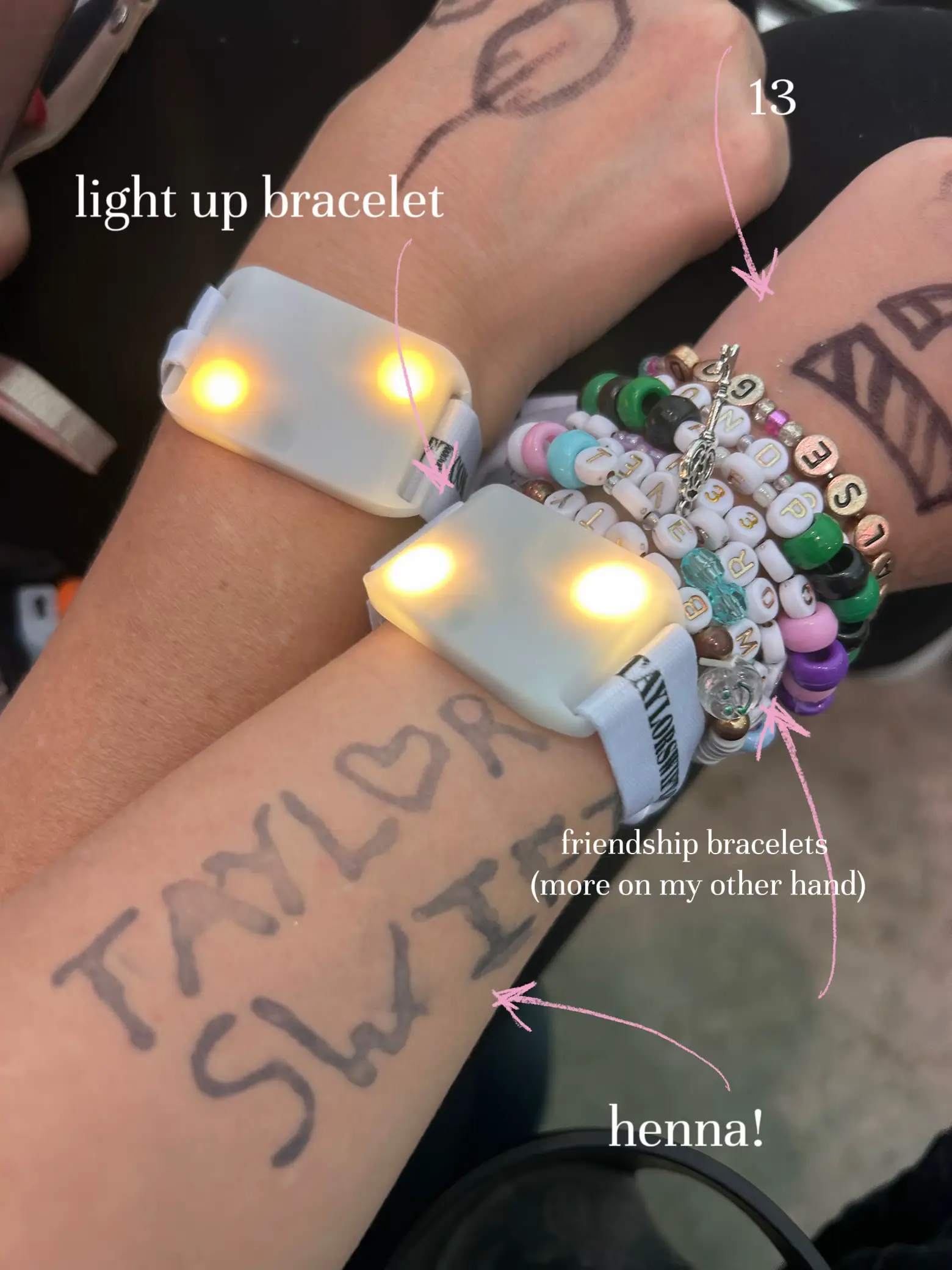 Friendship bracelet clearance light up