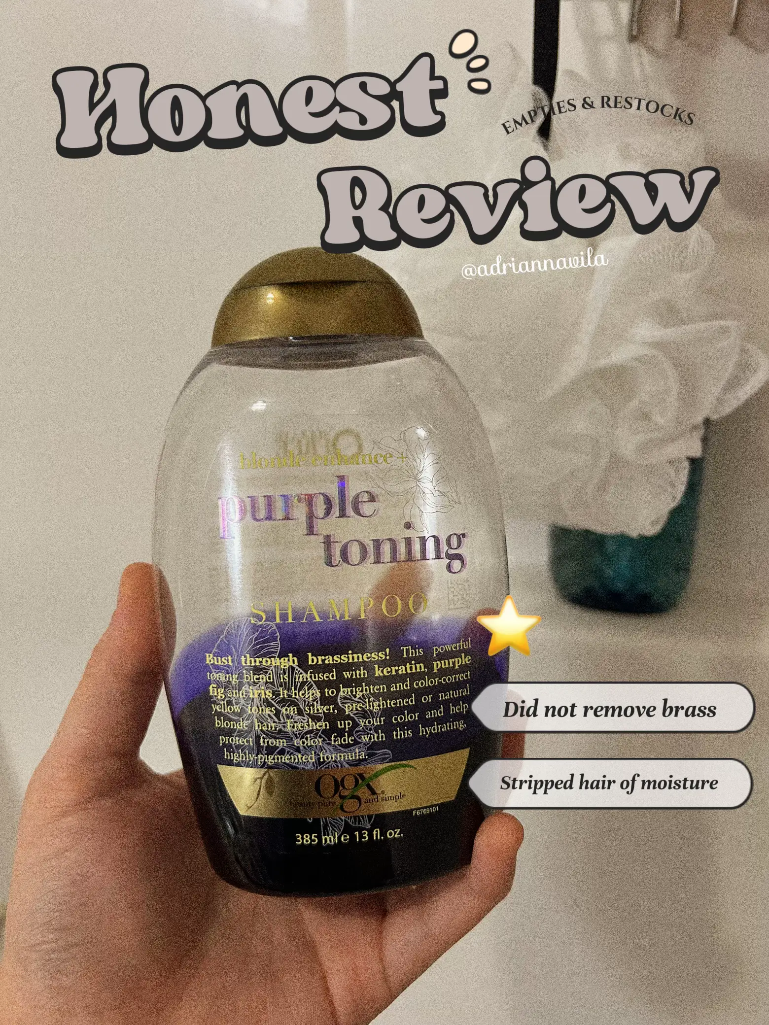 Affordable Product Review: OGX purple shampoo 💜 | Gallery posted by  ᴀᴅʀɪᴀɴɴᴀ | Lemon8