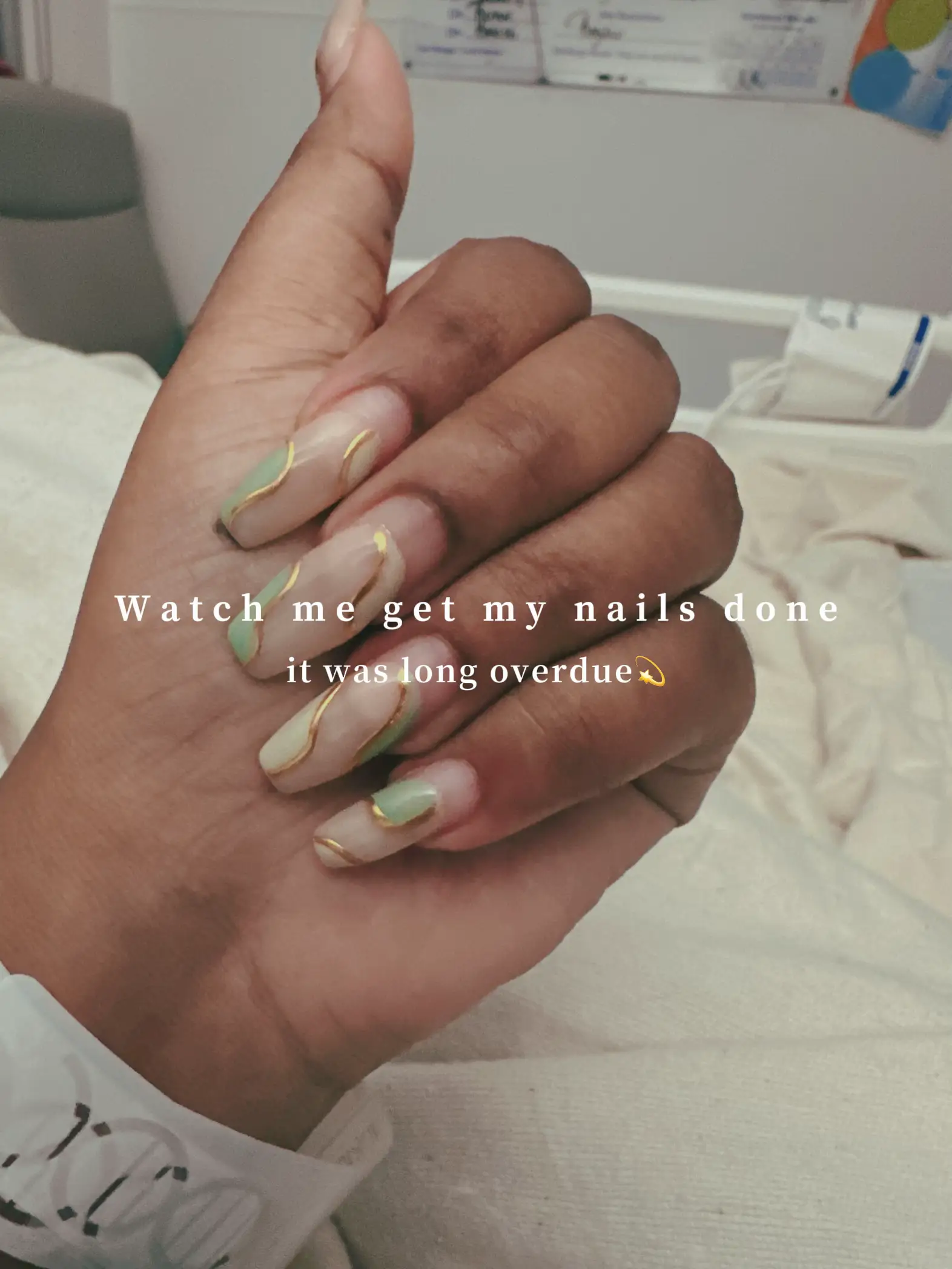 Process of getting my nails done💫🔥💅🏾 แกลเลอรีที่โพสต์โดย Ashley 🇯🇲🥰