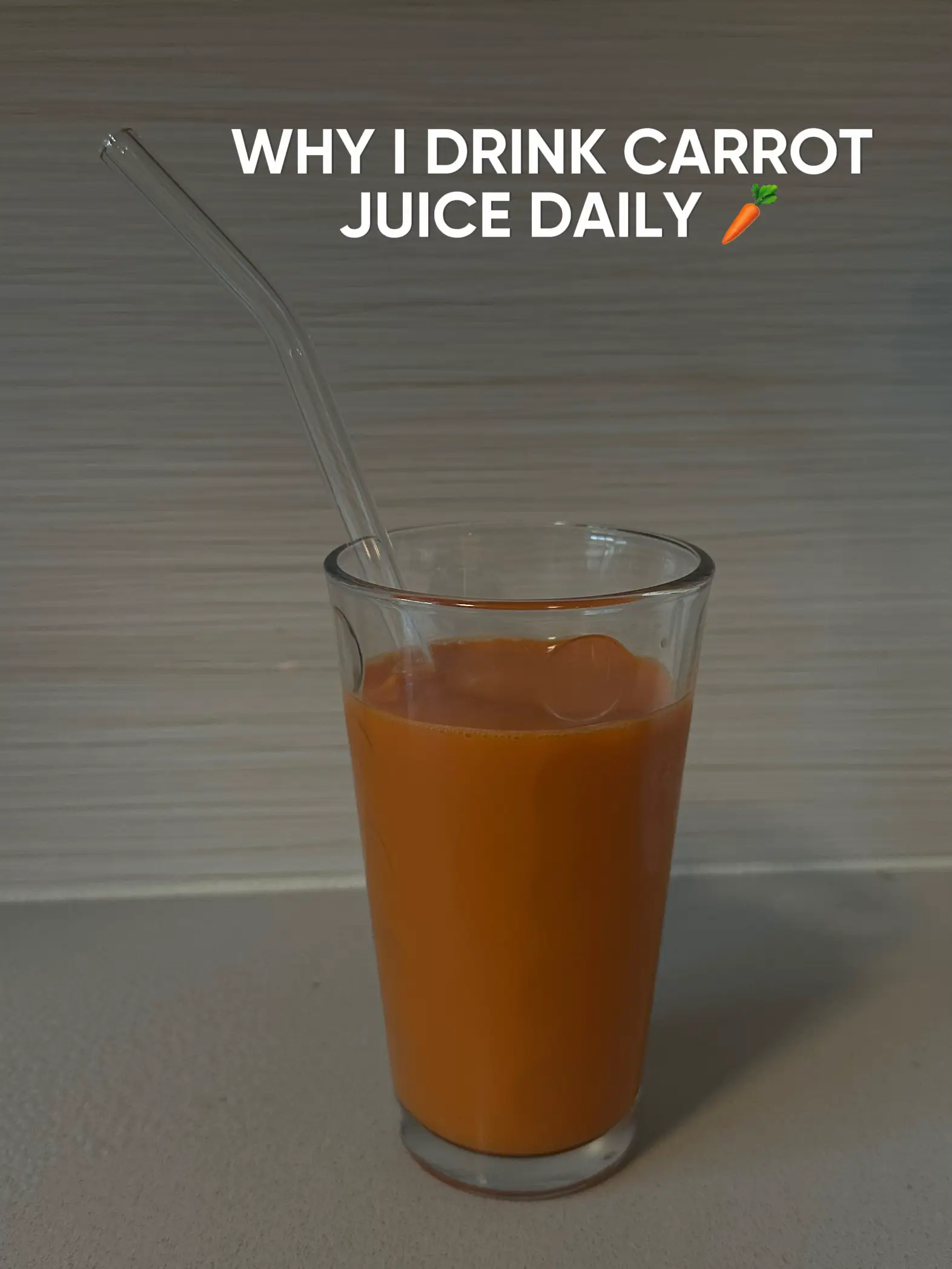 Drinking carrot juice on sale daily