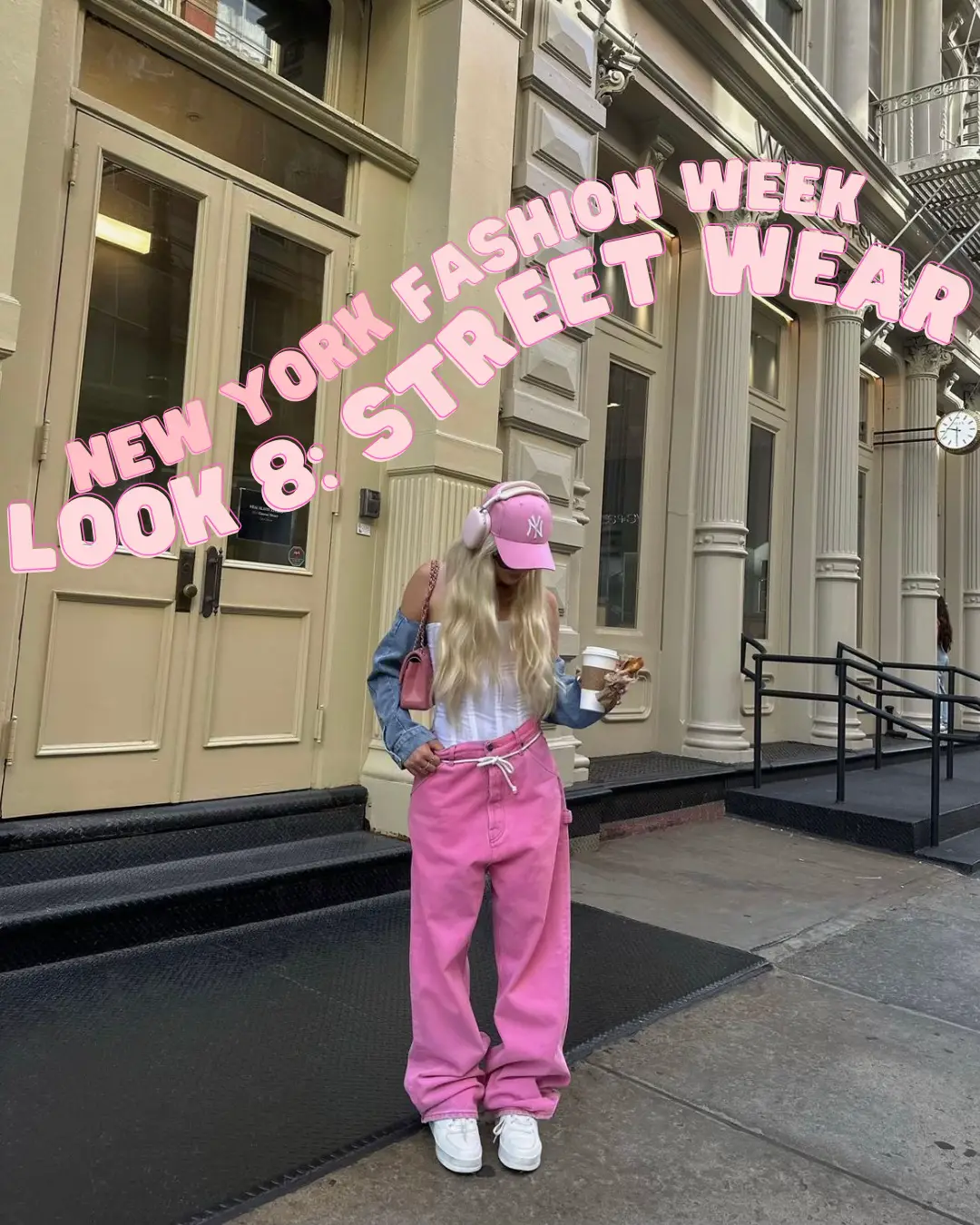let's get it started 💓🚕 #nyfw . . . nyfw, fashion week, street style,  fall style, pink outfit, aesthetic, pink aesthetic . .