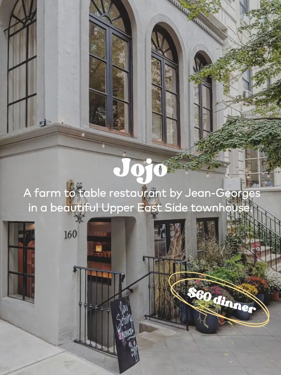  A restaurant by Jean-Georges in a beautiful Upper East Side townhouse.