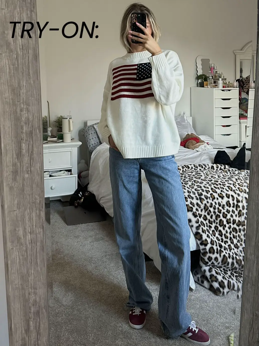 Nico American Flag Sweater