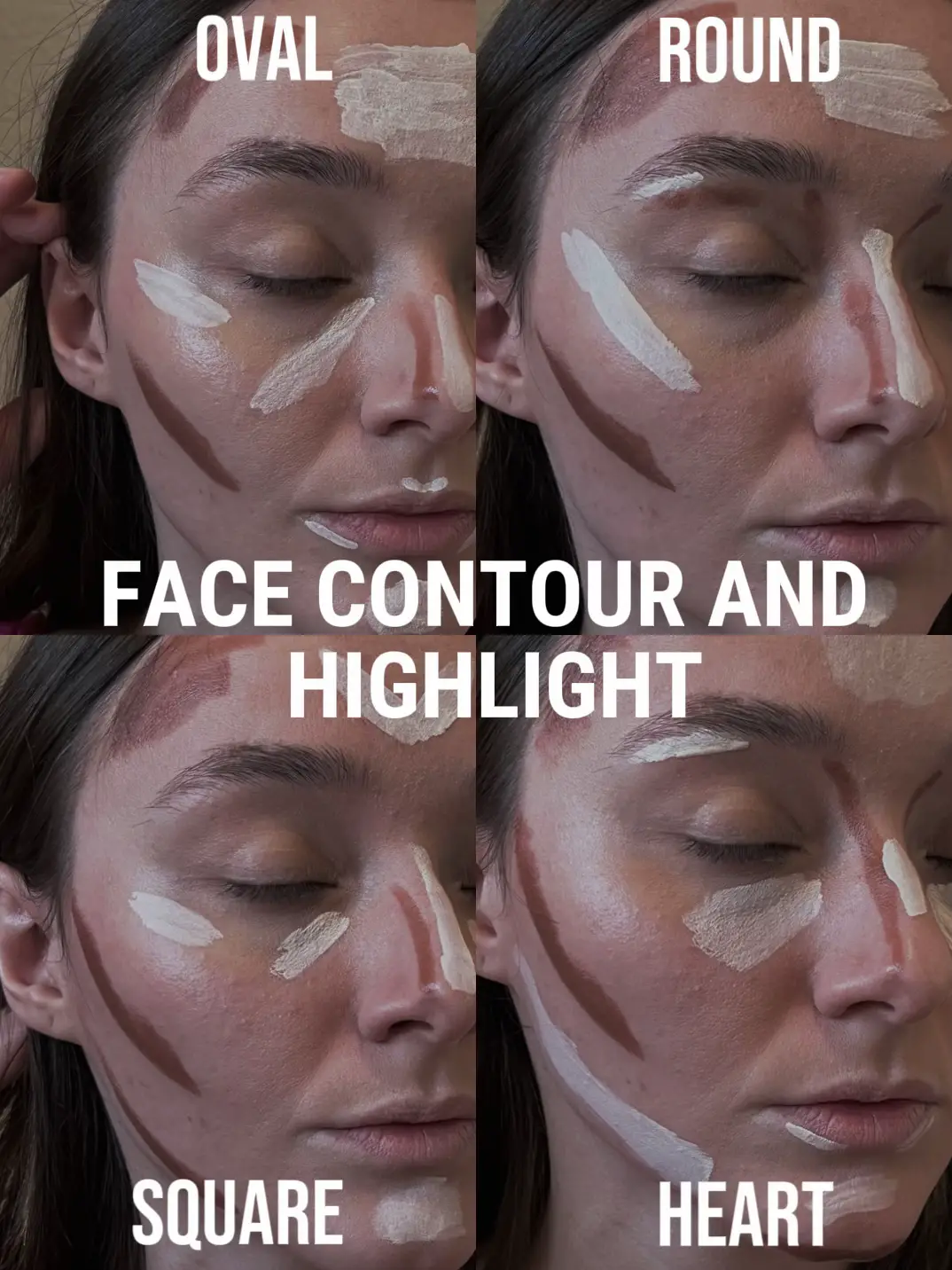 How to Contour for Round, Oval, Square, or Heart-Shaped Face?