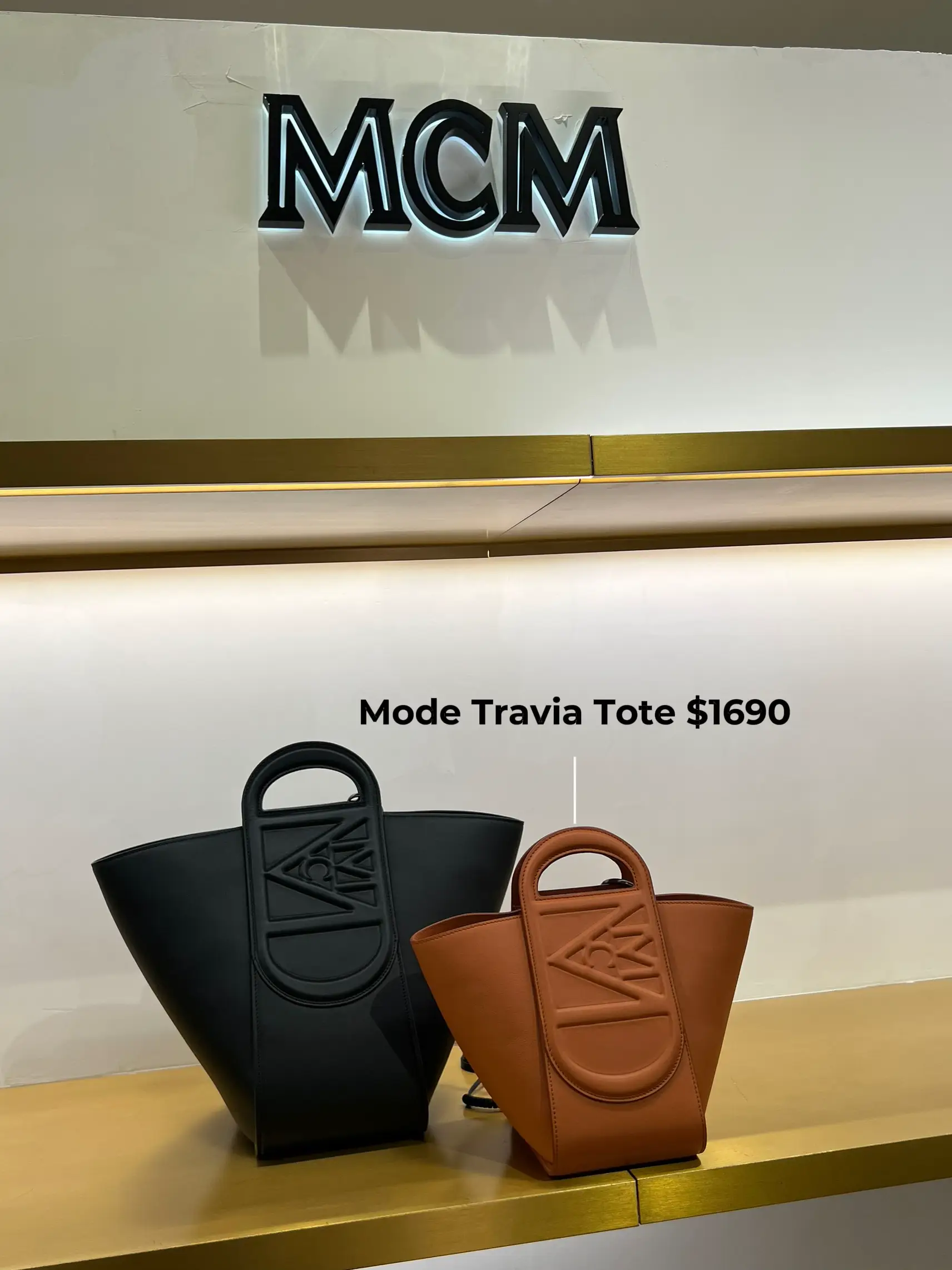 Mcm sales paper bag