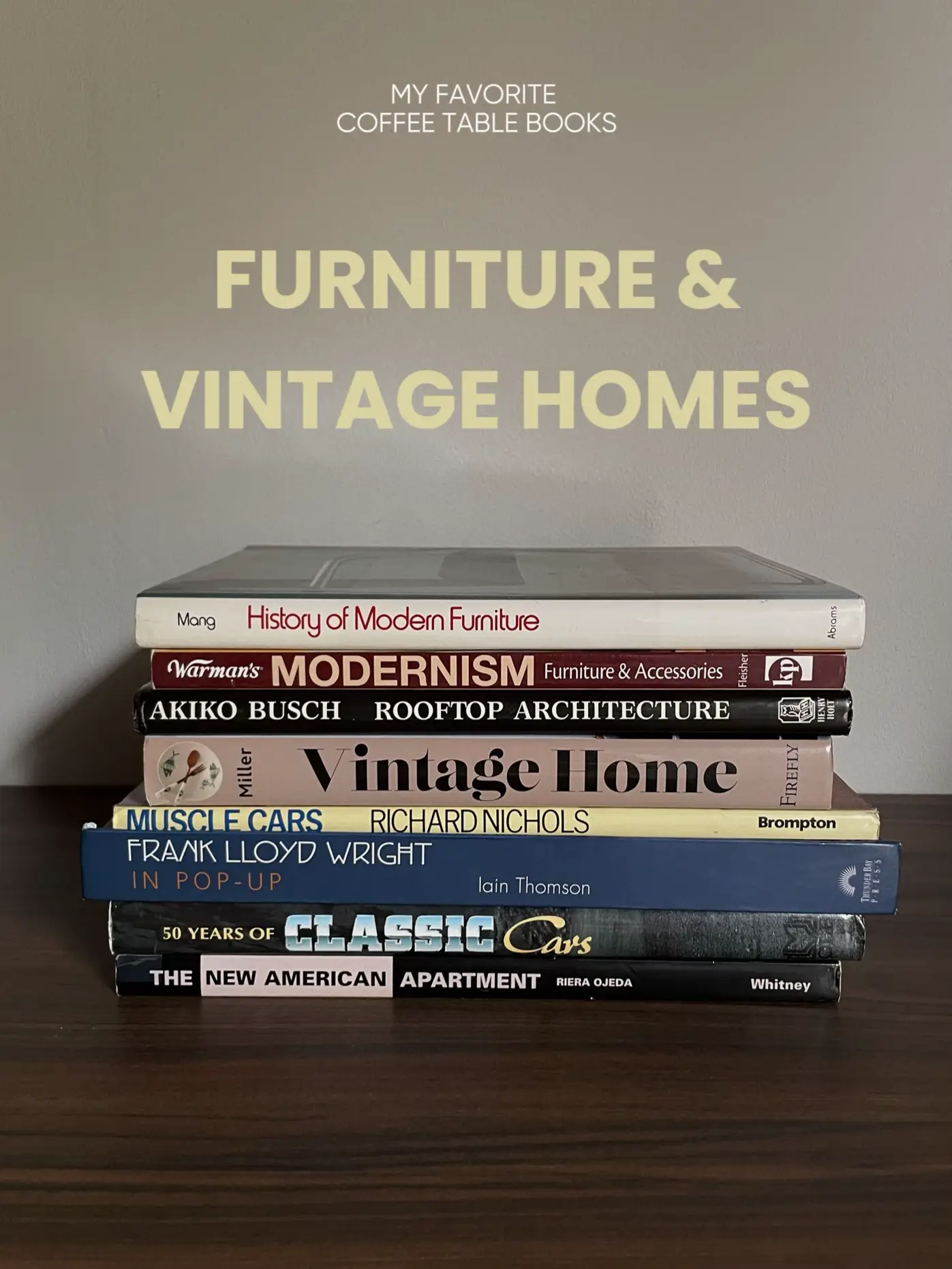 My Favorite Coffee Table Books