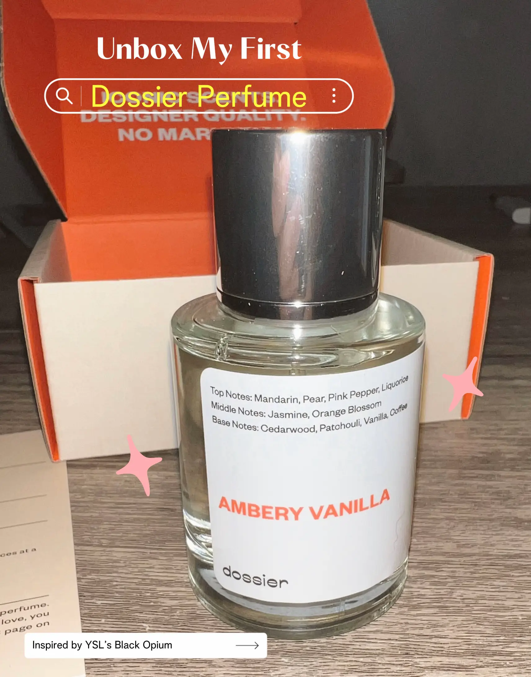 Ambery Vanilla Inspired By Ysl'S Black Opium Eau De Parfum. Size: 50Ml /  1.7Oz. 